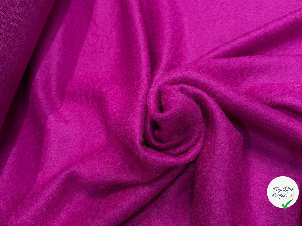 LAINAGE MOHAIR ET LAINE VIERGE ROSE FUCHSIA ULTRA CHIC - My Little Coupon