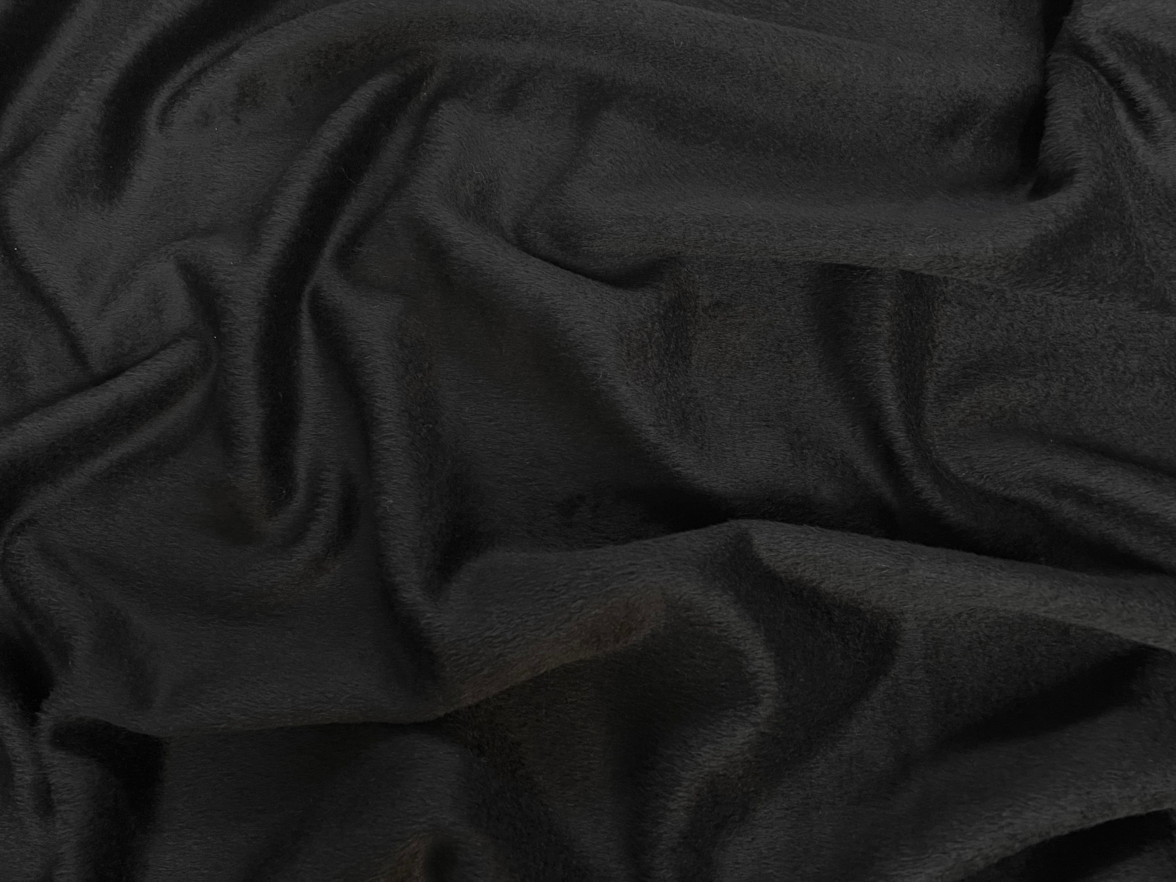 LAINAGE MOHAIR NOIR POILS COURTS - My Little Coupon