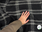 LAINAGE NOIR CARREAU BLANC CASSÉ - My Little Coupon