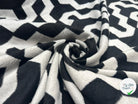 LAINAGE POLYESTER DUVETEUX GRAPHIQUE NOIR - My Little Coupon