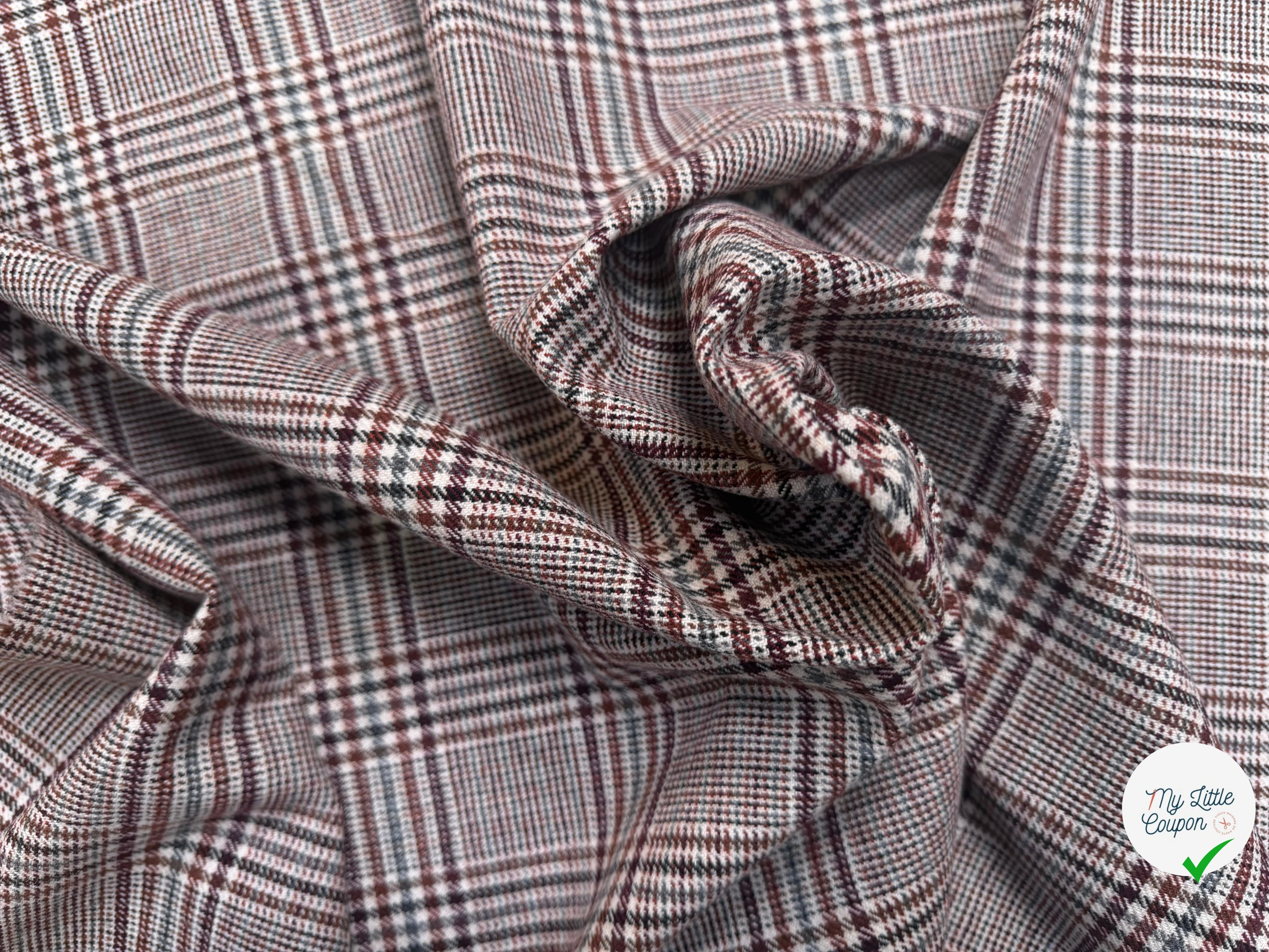 LAINAGE PRINCE DE GALLES COULEURS D'AUTOMNE - My Little Coupon