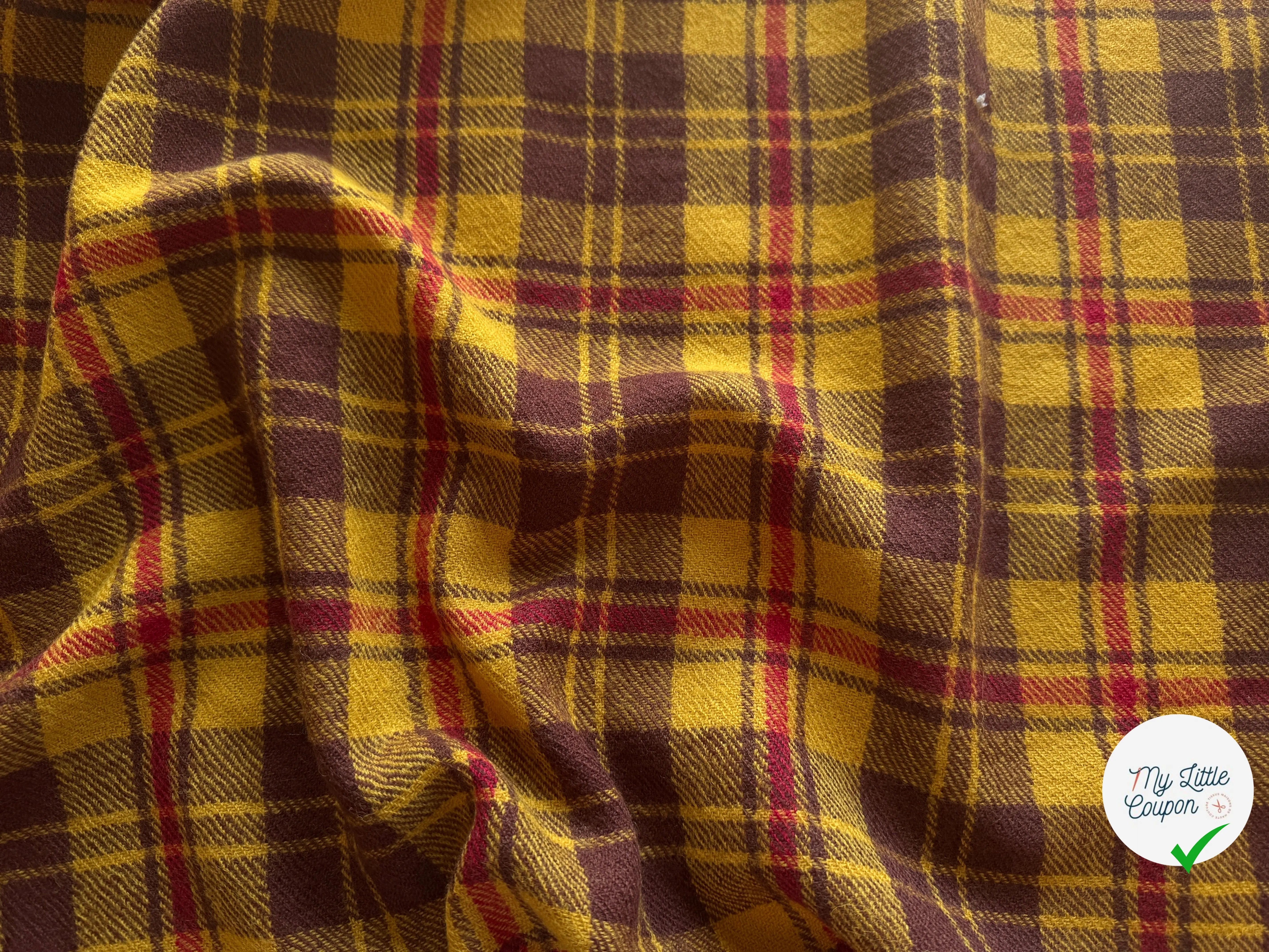 LAINAGE TARTAN 100% LAINE VIERGE - My Little Coupon