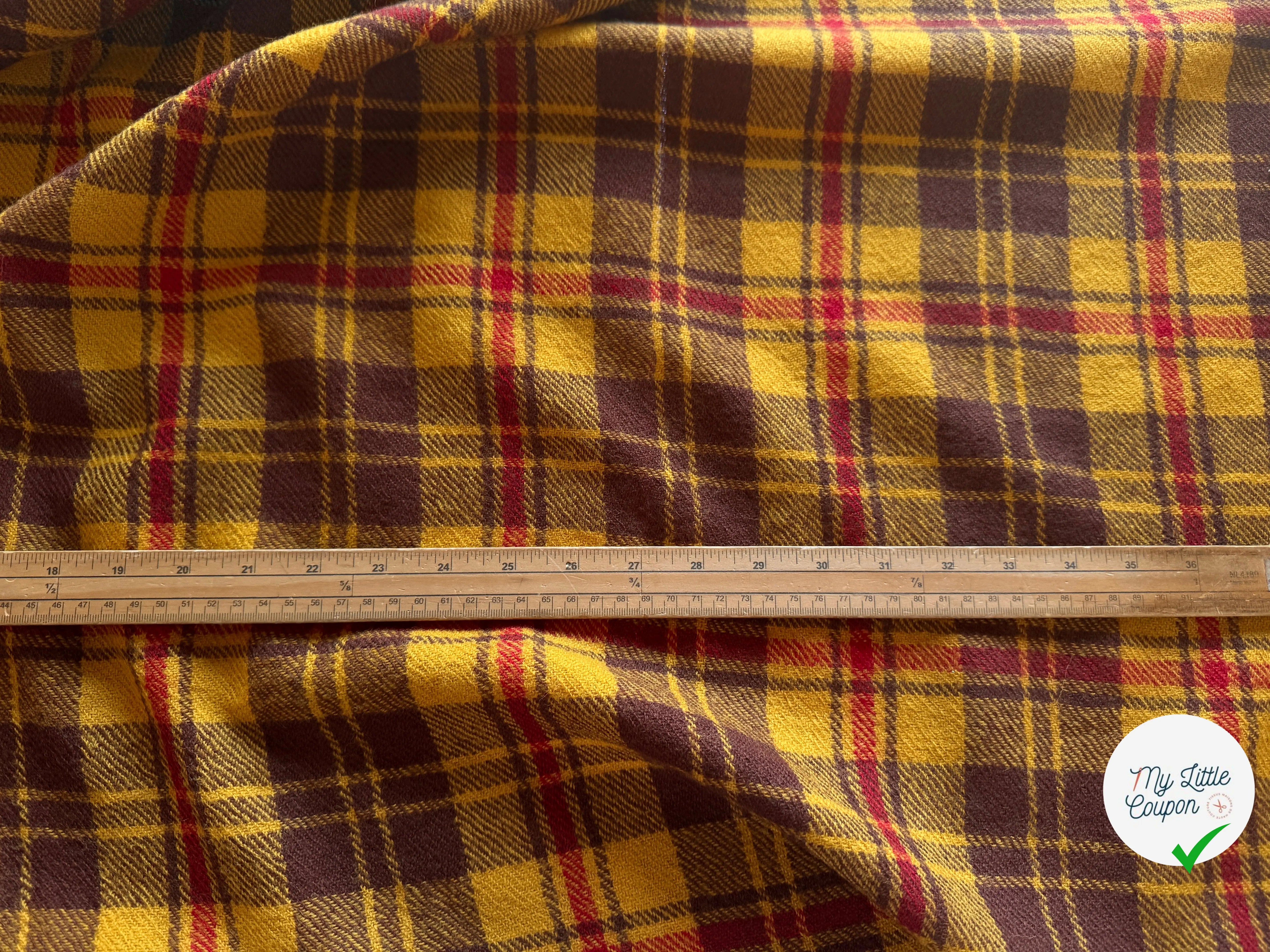 LAINAGE TARTAN 100% LAINE VIERGE - My Little Coupon