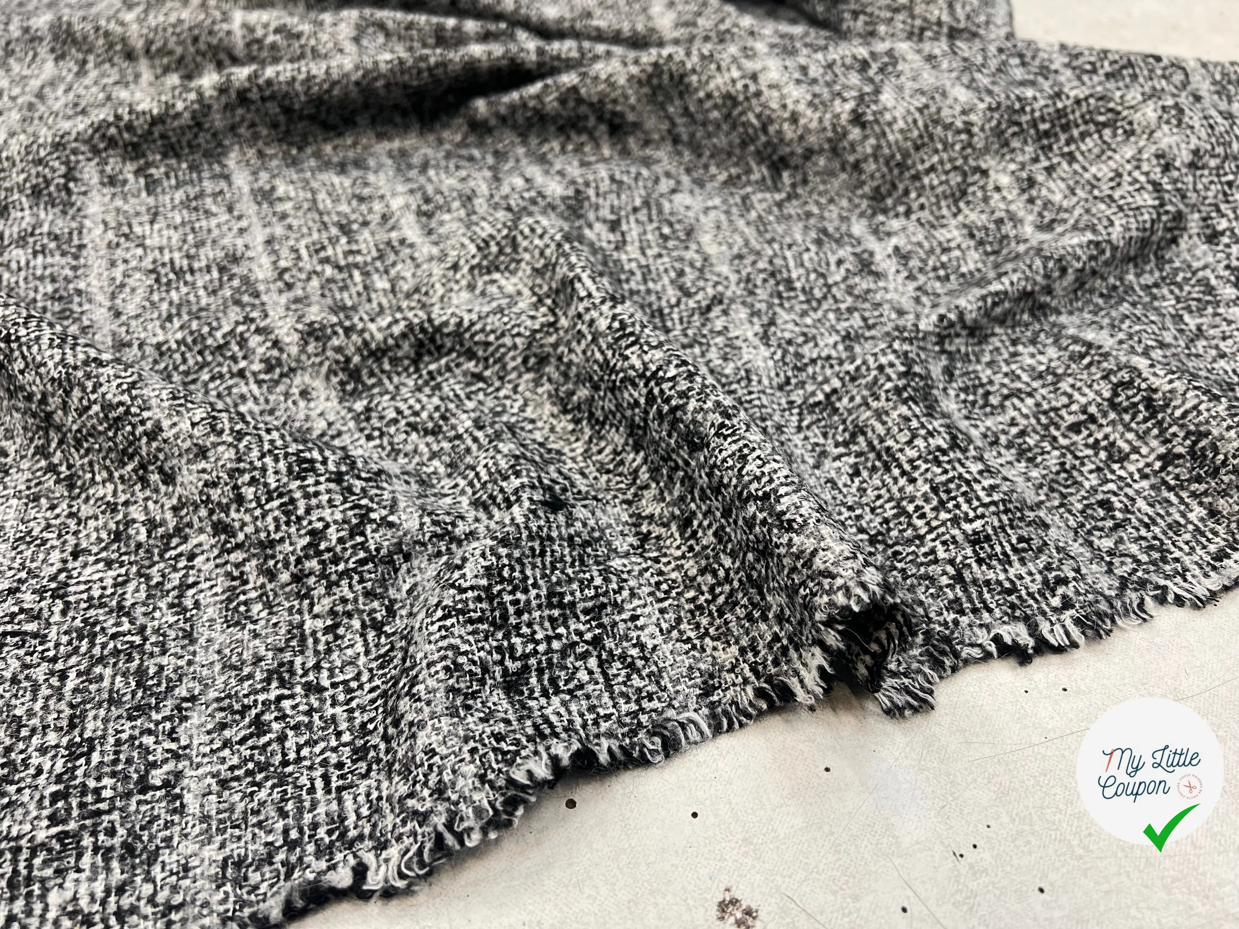 LAINAGE TWEED FANTASTIC BLACK AND WHITE MSO