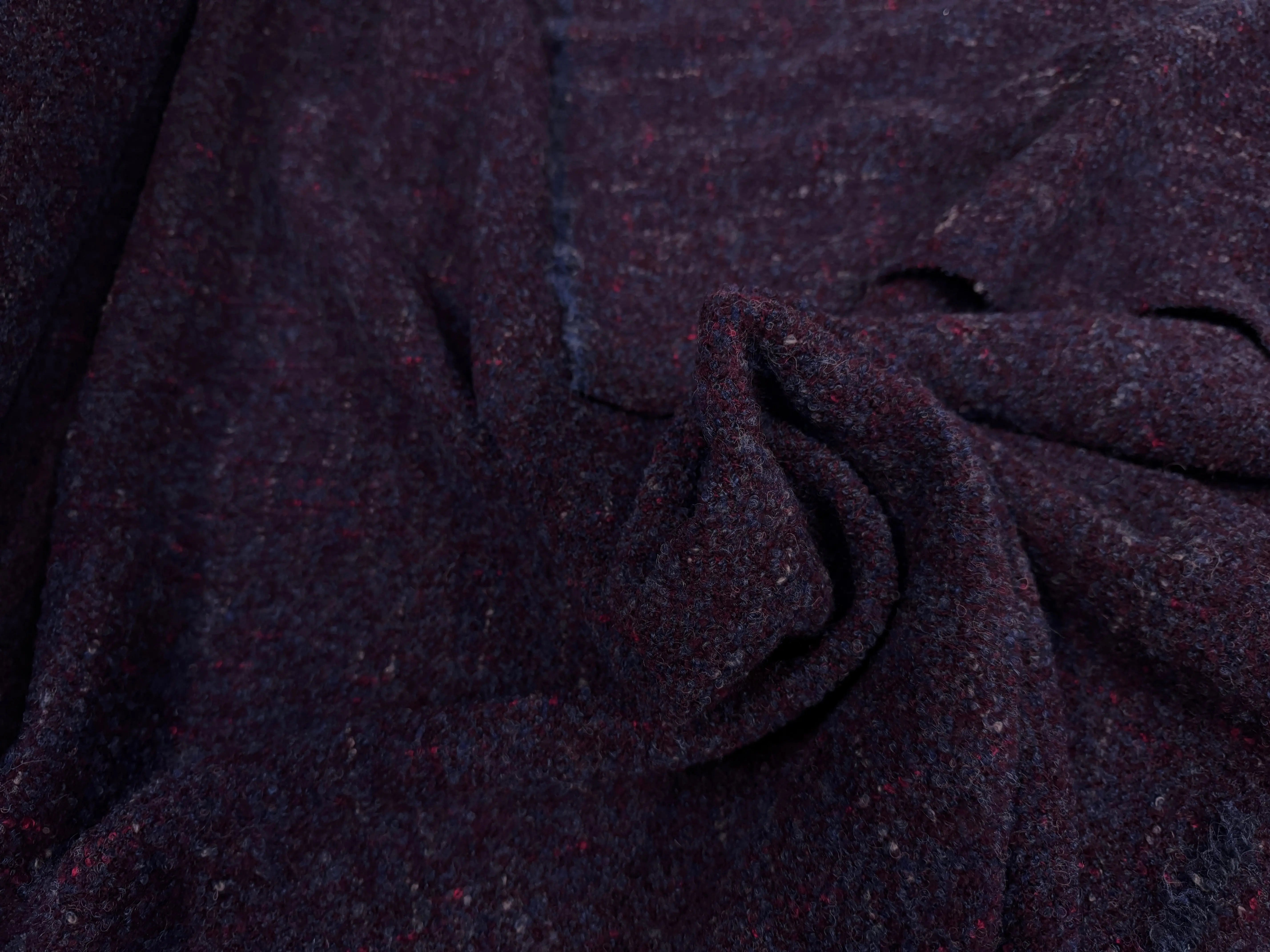 LAINAGE TWEED MOUCHETÉ VIOLET - My Little Coupon