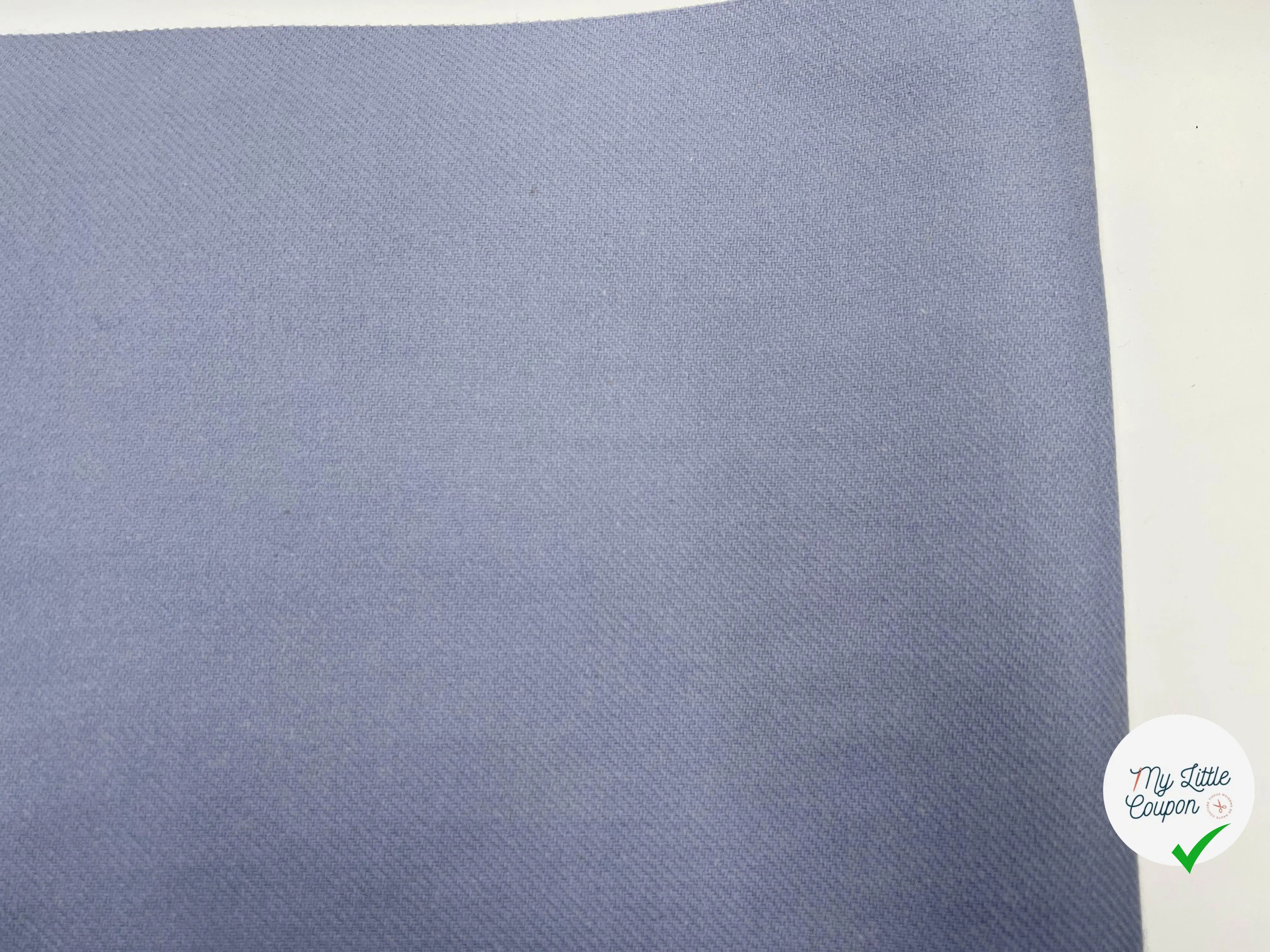LAINAGE WHIPCORD GRIS BLEU - coupon de tissu de 3 mètres - My Little Coupon - tissu - coudre