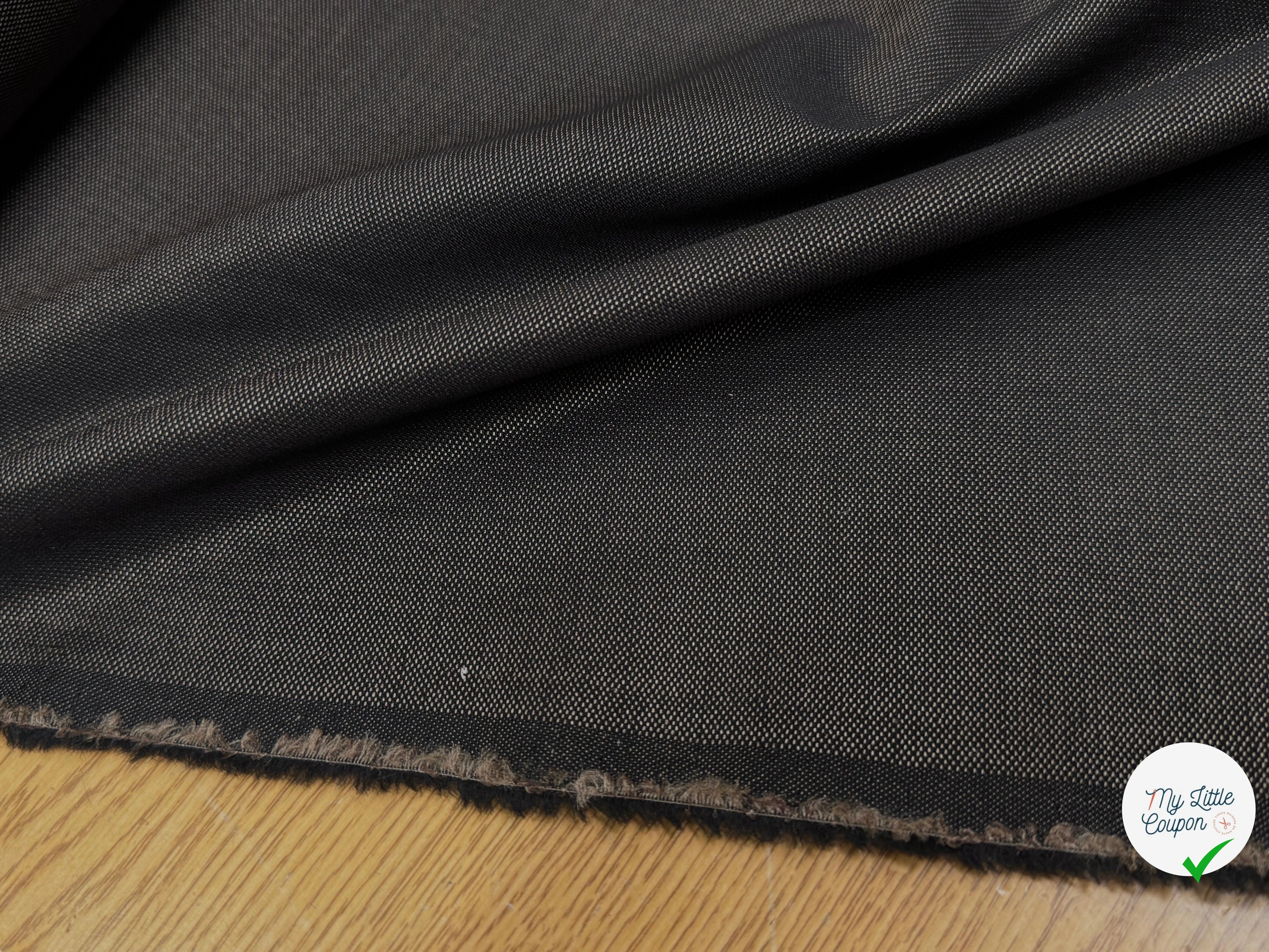 LAINE ACÉTATE MARRON TEXTURÉ LEGREMENT DORÉ - My Little Coupon