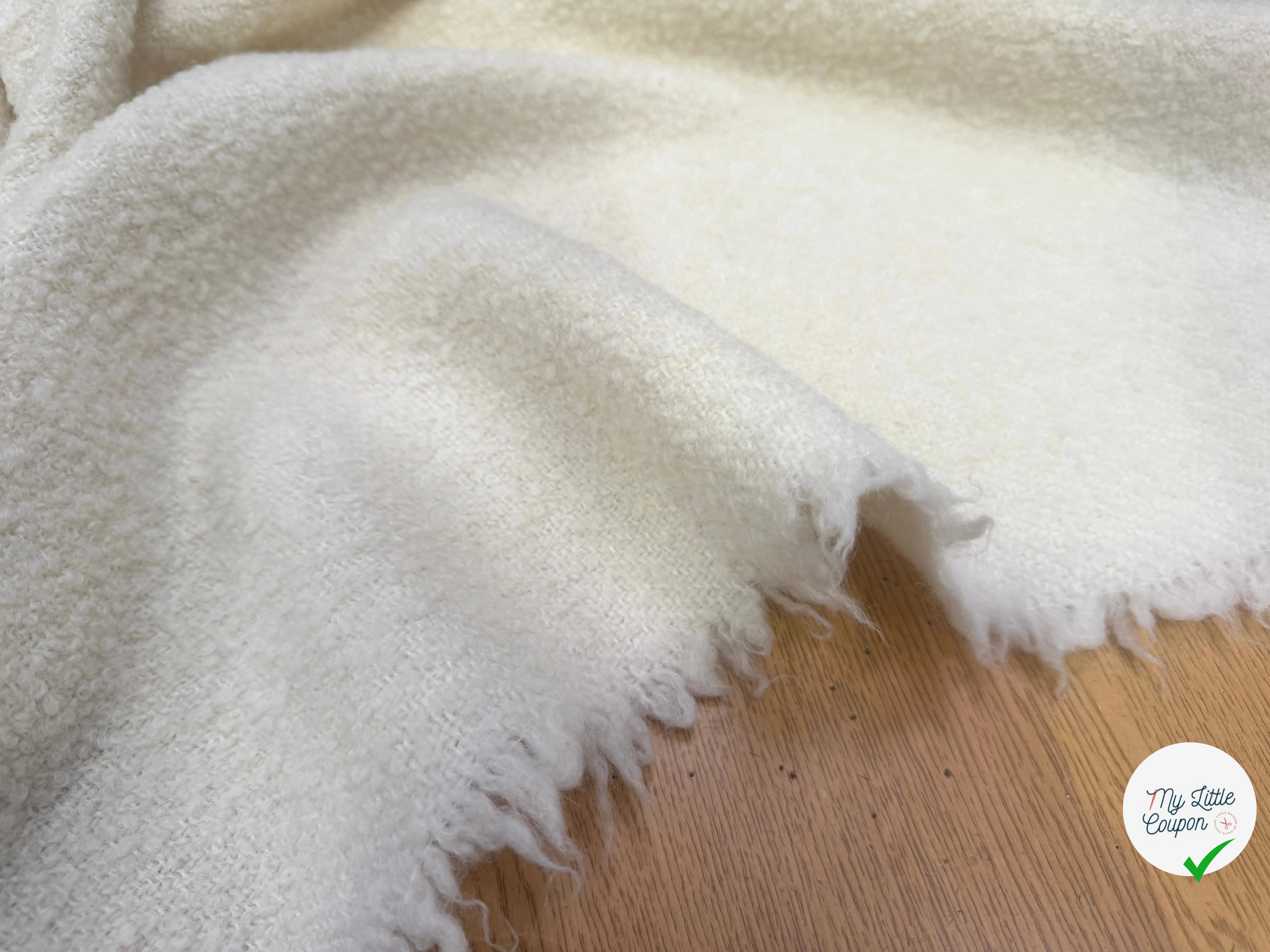 LAINE BOUCLETTE ECRU DEL PRATO - My Little Coupon