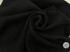 LAINE BOUILLIE NOIR BLACK - coupon de tissu de 3 mètres - My Little Coupon - tissu - coudre