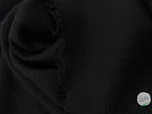 LAINE BOUILLIE NOIR BLACK - coupon de tissu de 3 mètres - My Little Coupon - tissu - coudre