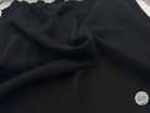 LAINE BOUILLIE NOIR BLACK - coupon de tissu de 3 mètres - My Little Coupon - tissu - coudre