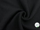 LAINE BOUILLIE NOIR QUALITÉ COUTURE 100% LAINE - My Little Coupon - tissu - coudre