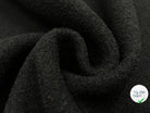 LAINE BOUILLIE NOIR QUALITÉ COUTURE 100% LAINE - My Little Coupon - tissu - coudre