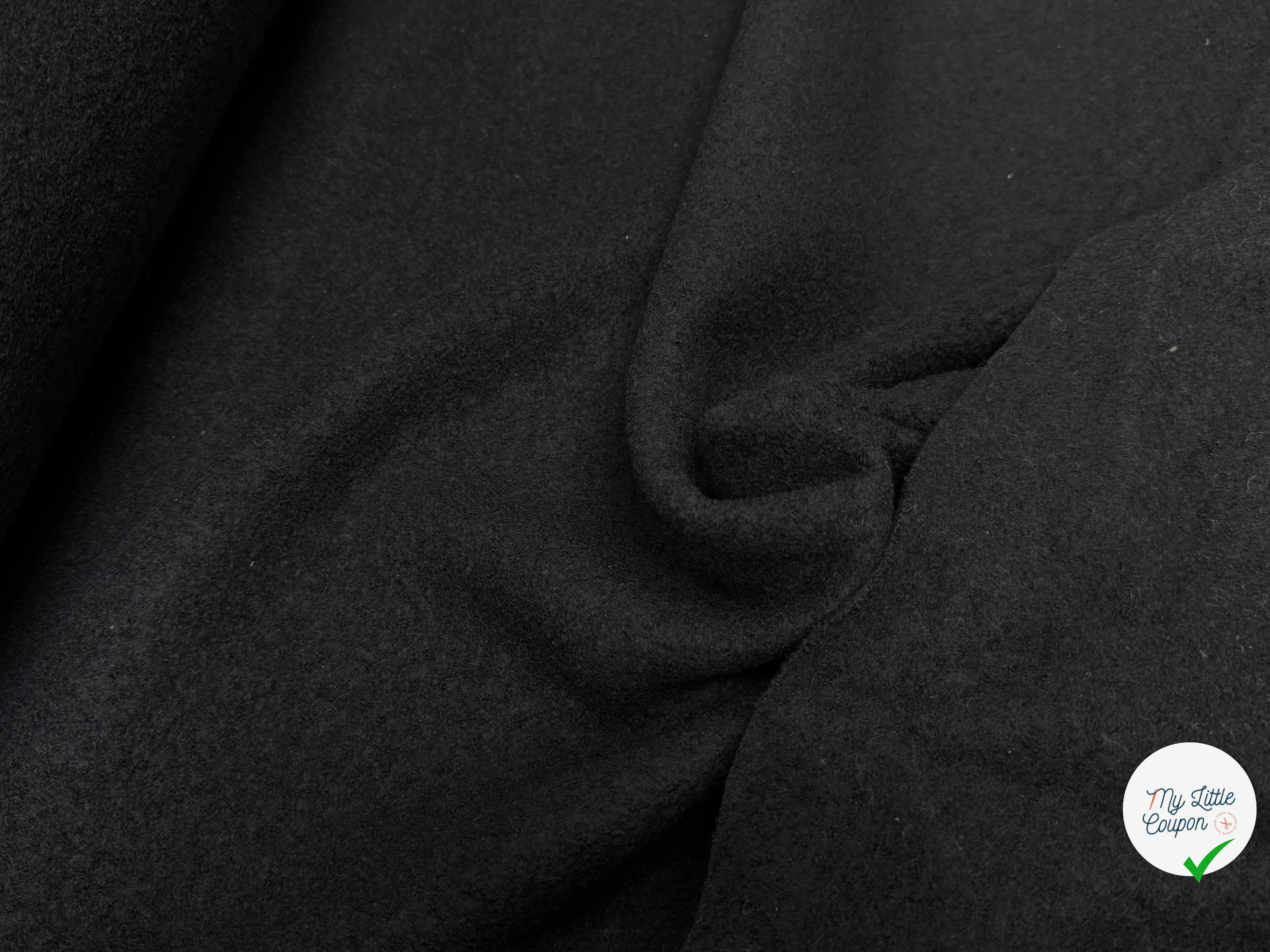 LAINE BOUILLIE NOIR STRETCH - My Little Coupon