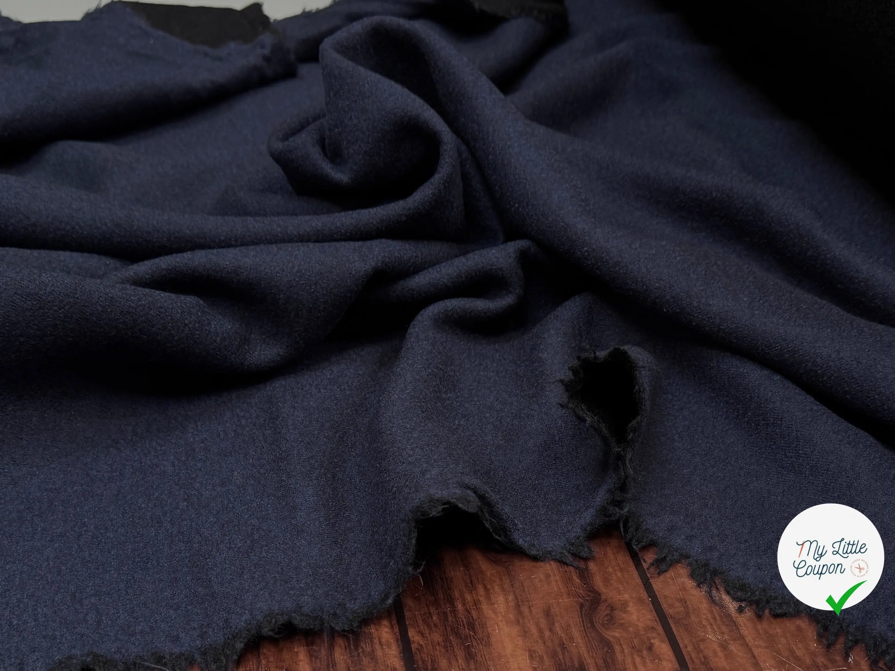 LAINE BOUILLIE RÉVERSIBLE NOIR / INDIGO - My Little Coupon