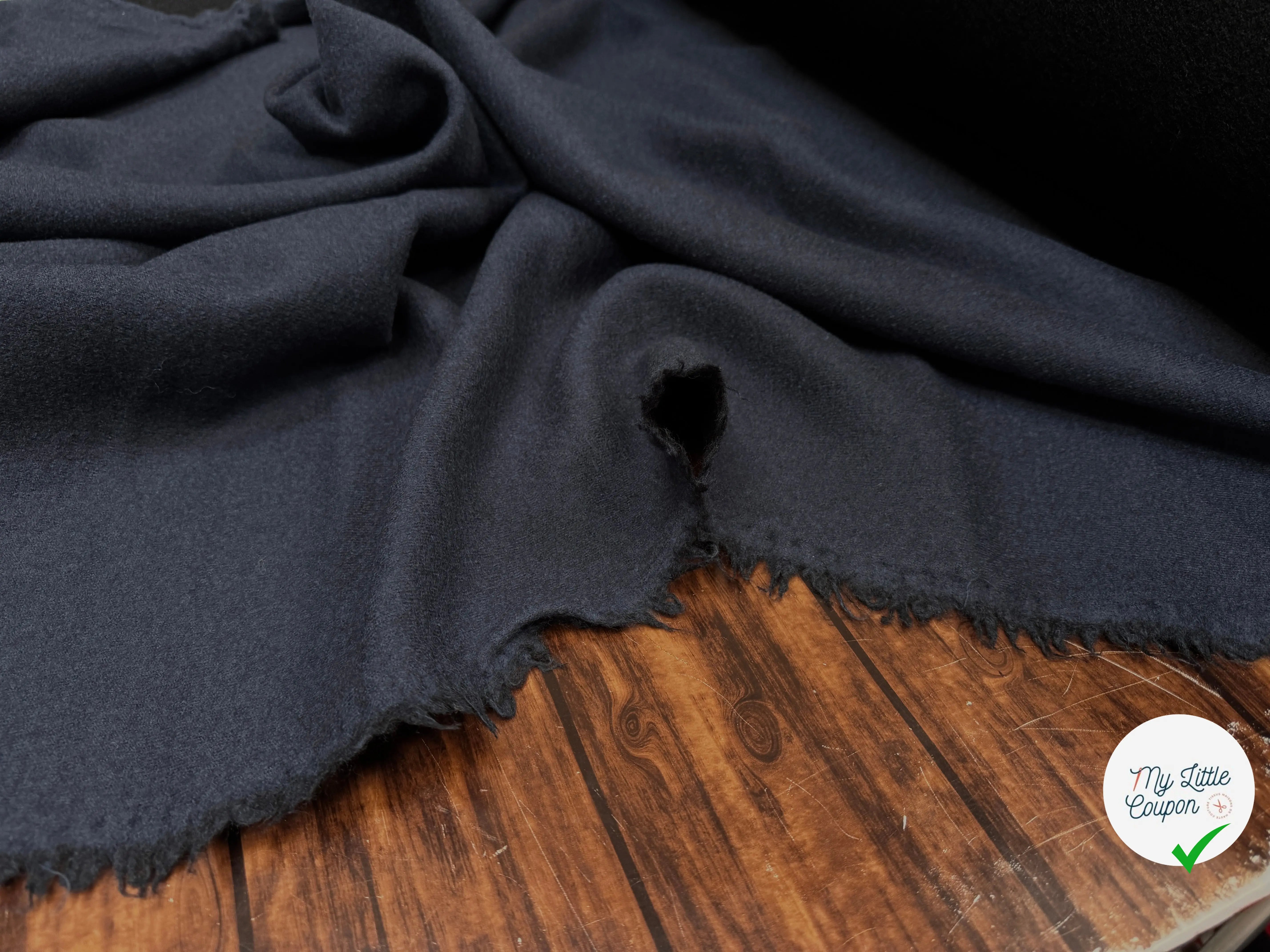 LAINE BOUILLIE RÉVERSIBLE NOIR / INDIGO - My Little Coupon