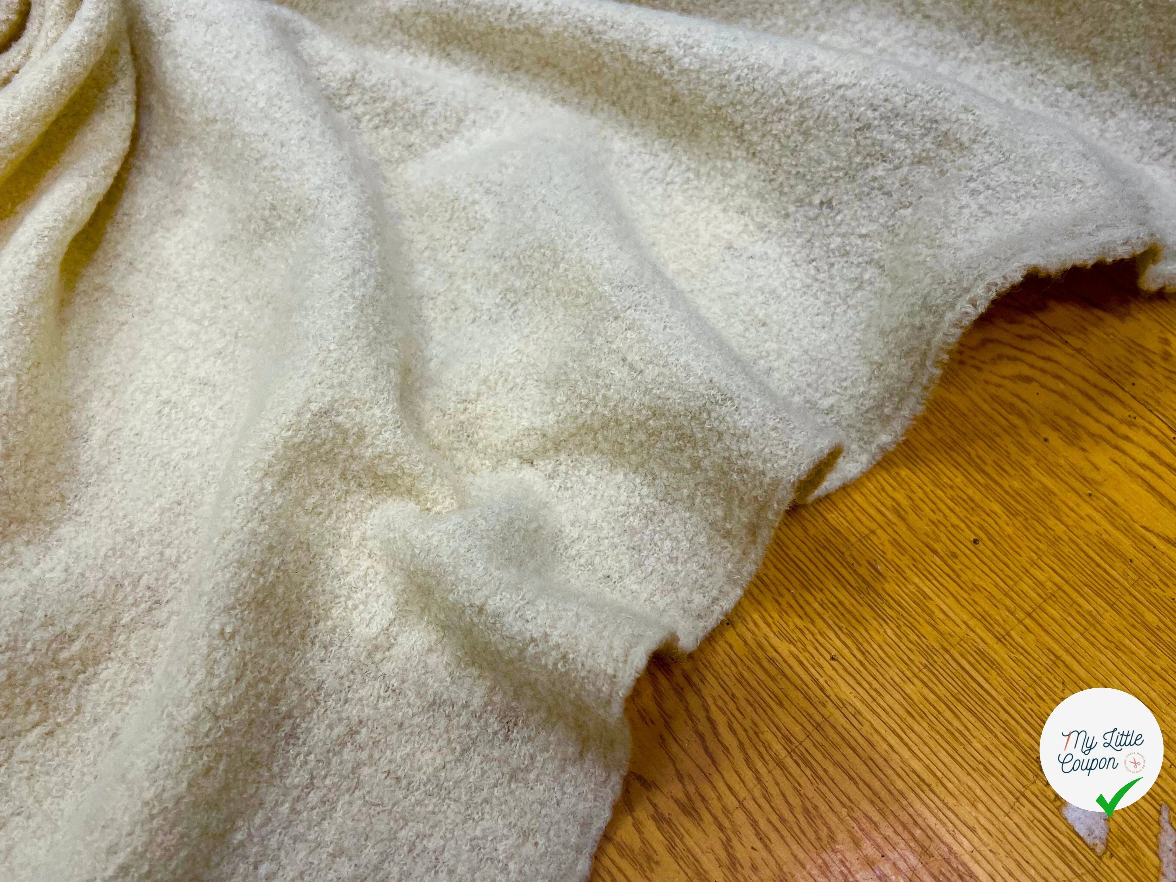 LAINE BOUILLIE TRICOT ÉCRU ULTRA STRETCH 120CM 100% LAINE - My Little Coupon