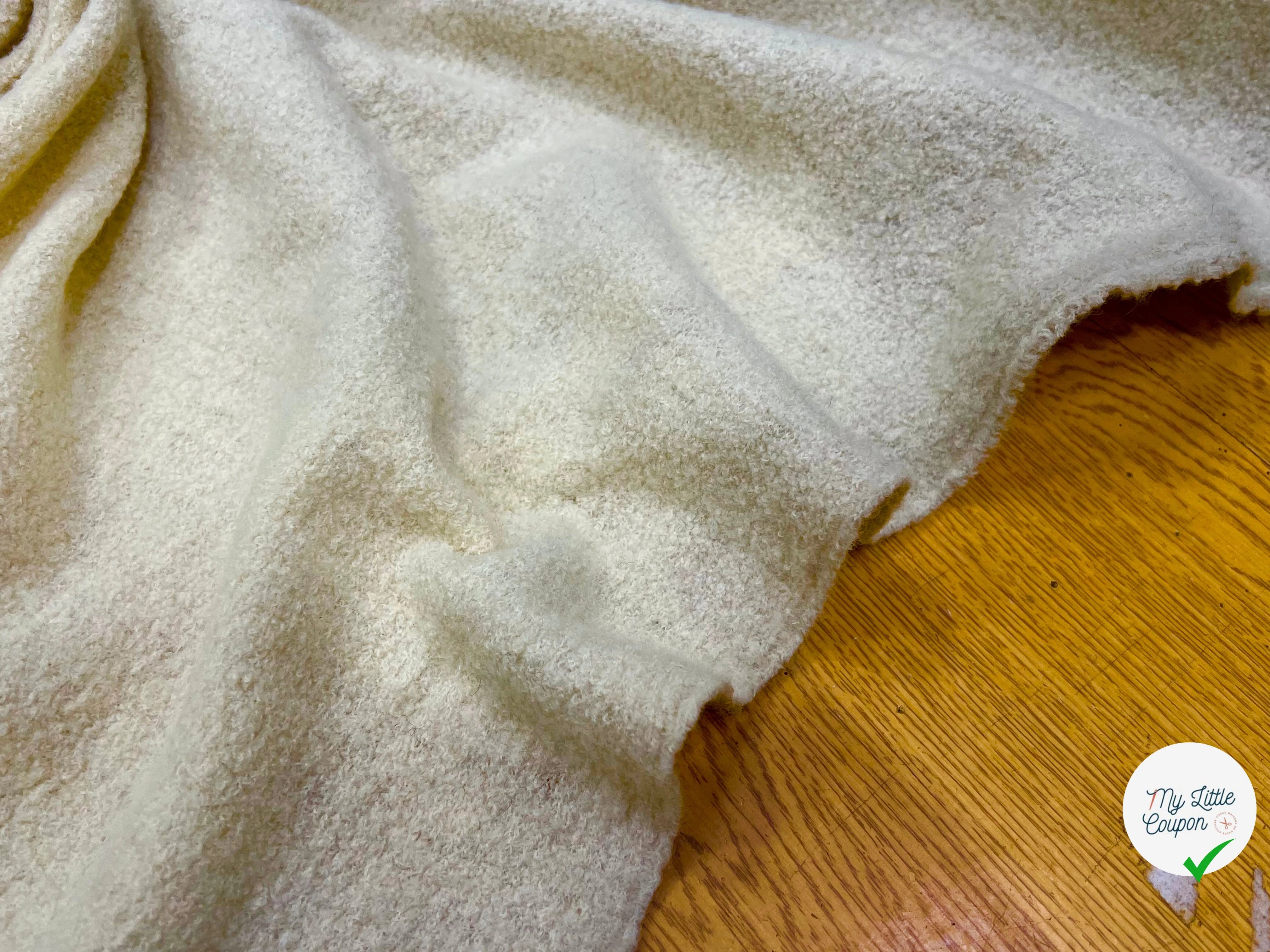 LAINE BOUILLIE TRICOT ÉCRU ULTRA STRETCH 120CM 100% LAINE - My Little Coupon