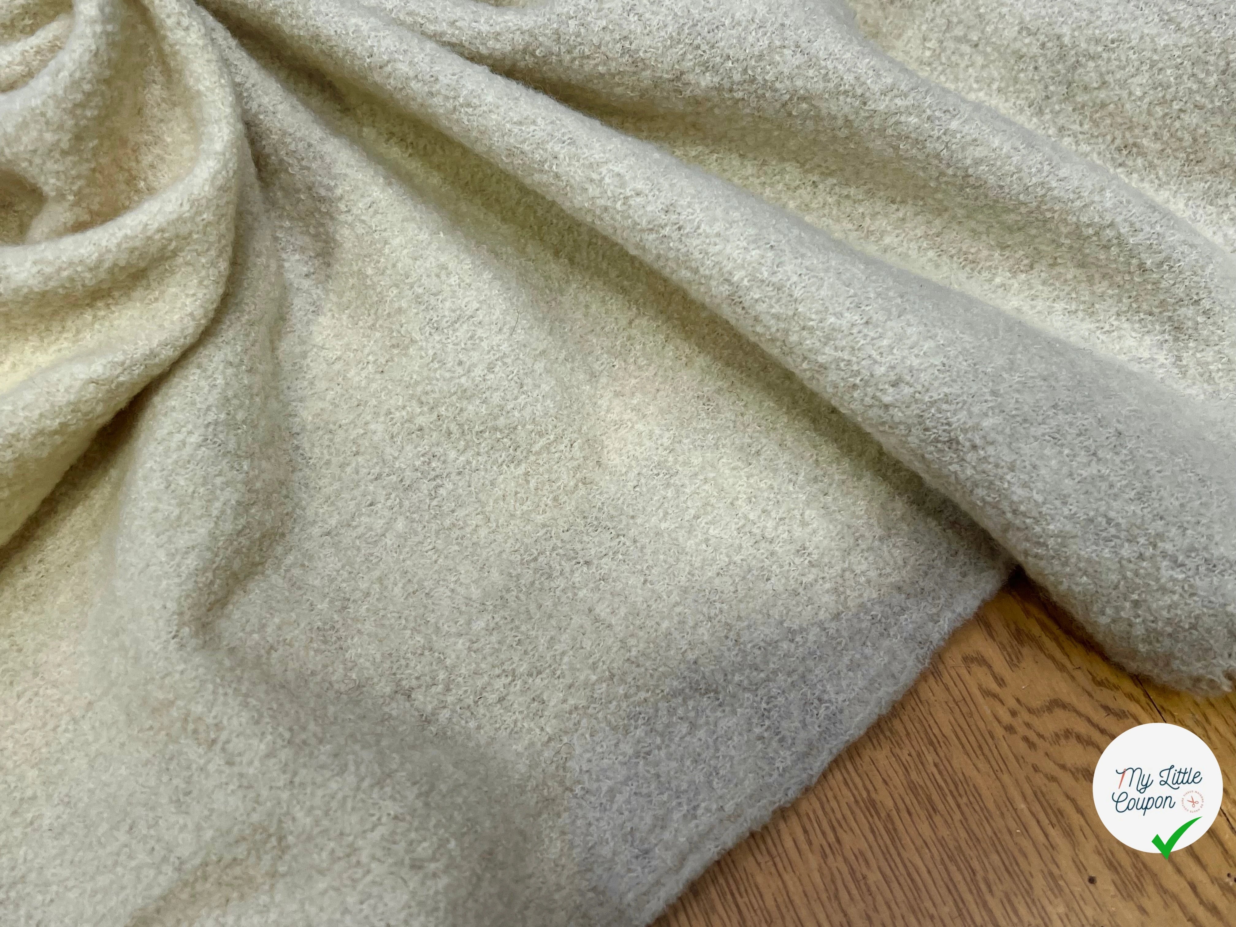 LAINE BOUILLIE TRICOT ÉCRU ULTRA STRETCH 120CM 100% LAINE - My Little Coupon