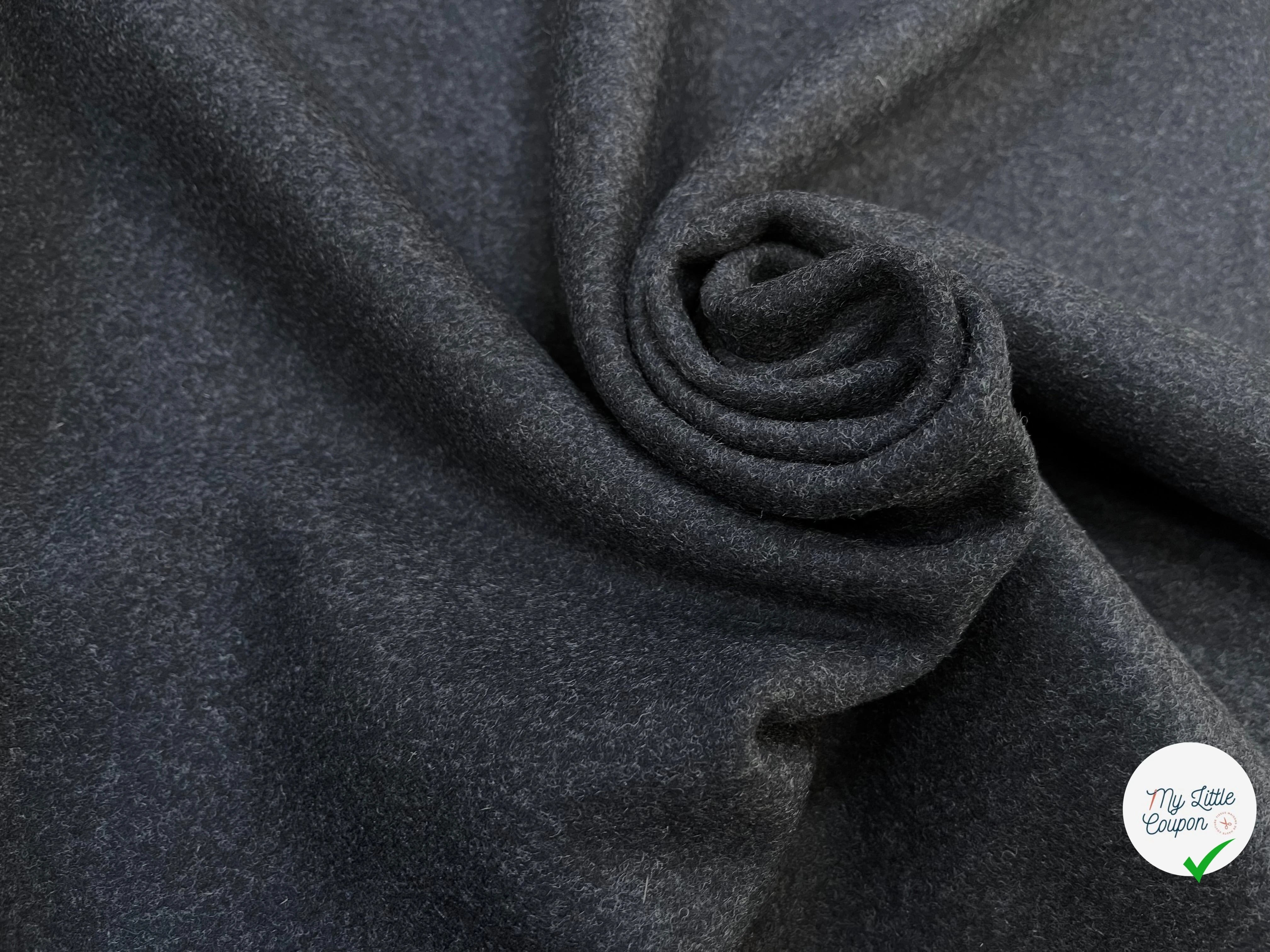 LAINE CABAN NOIR GRISÉ 100% LAINE - My Little Coupon