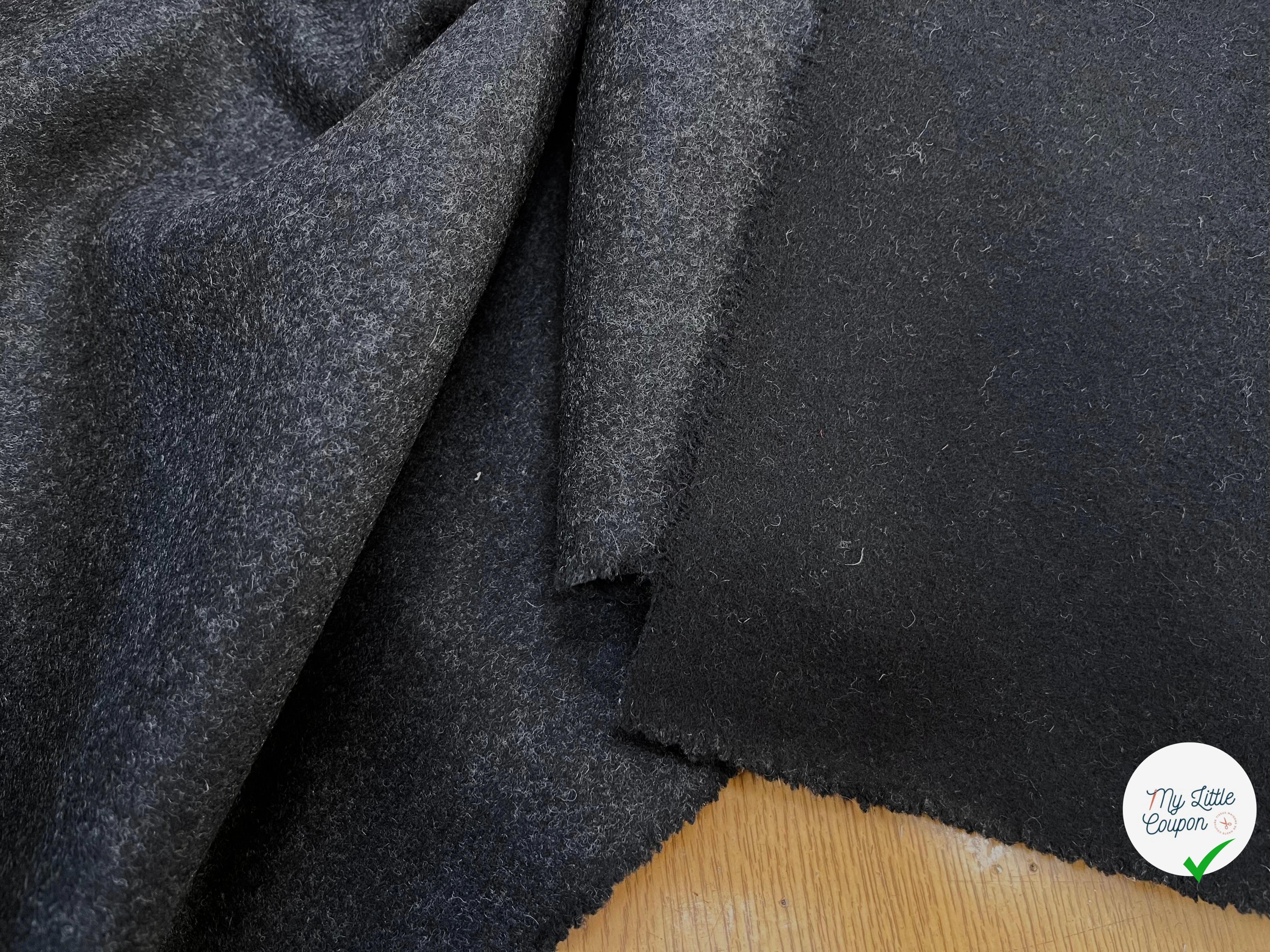 LAINE CABAN NOIR GRISÉ 100% LAINE - My Little Coupon