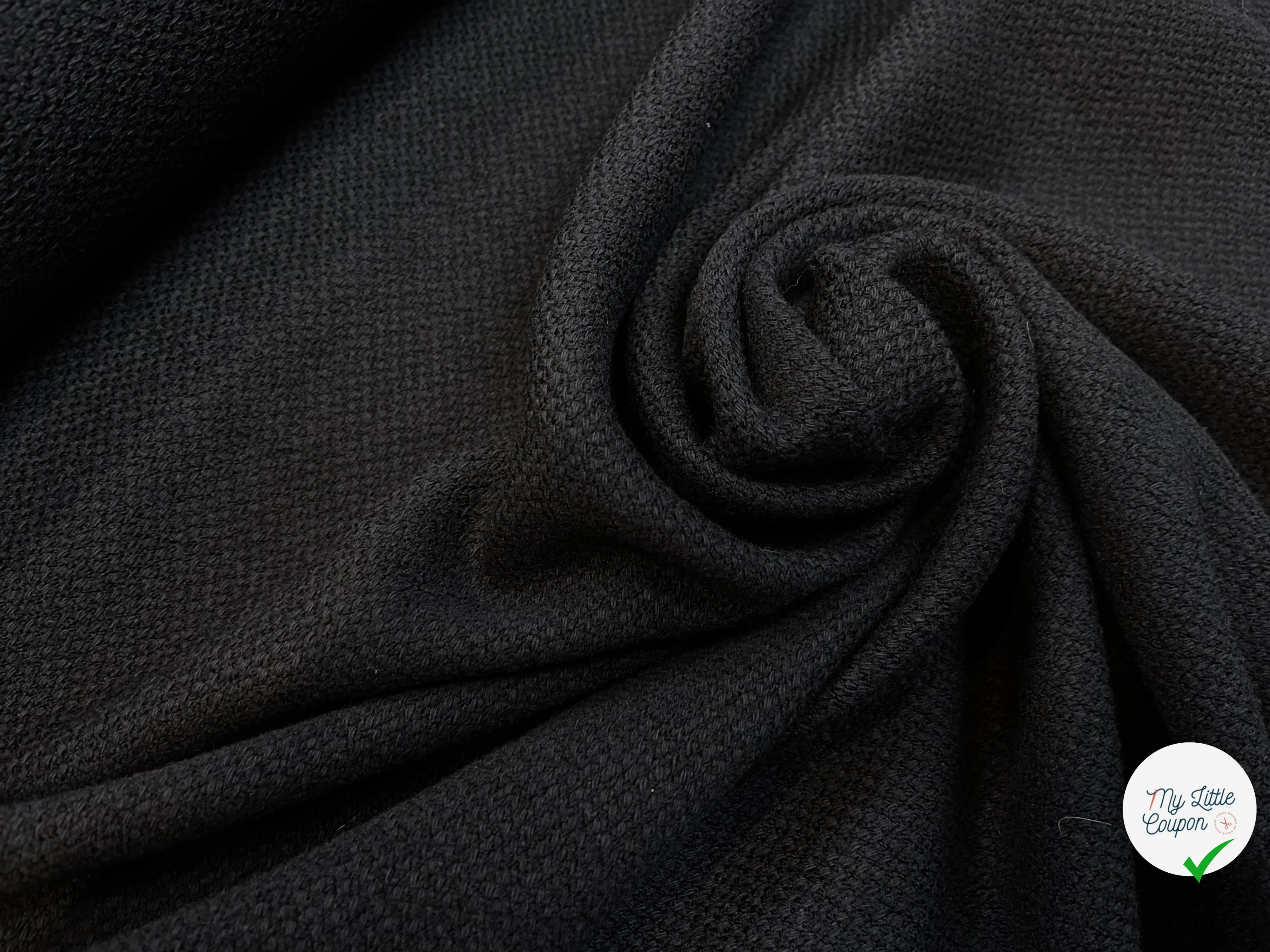 LAINE COTON CANEVAS NOIR 70% LAINE - My Little Coupon