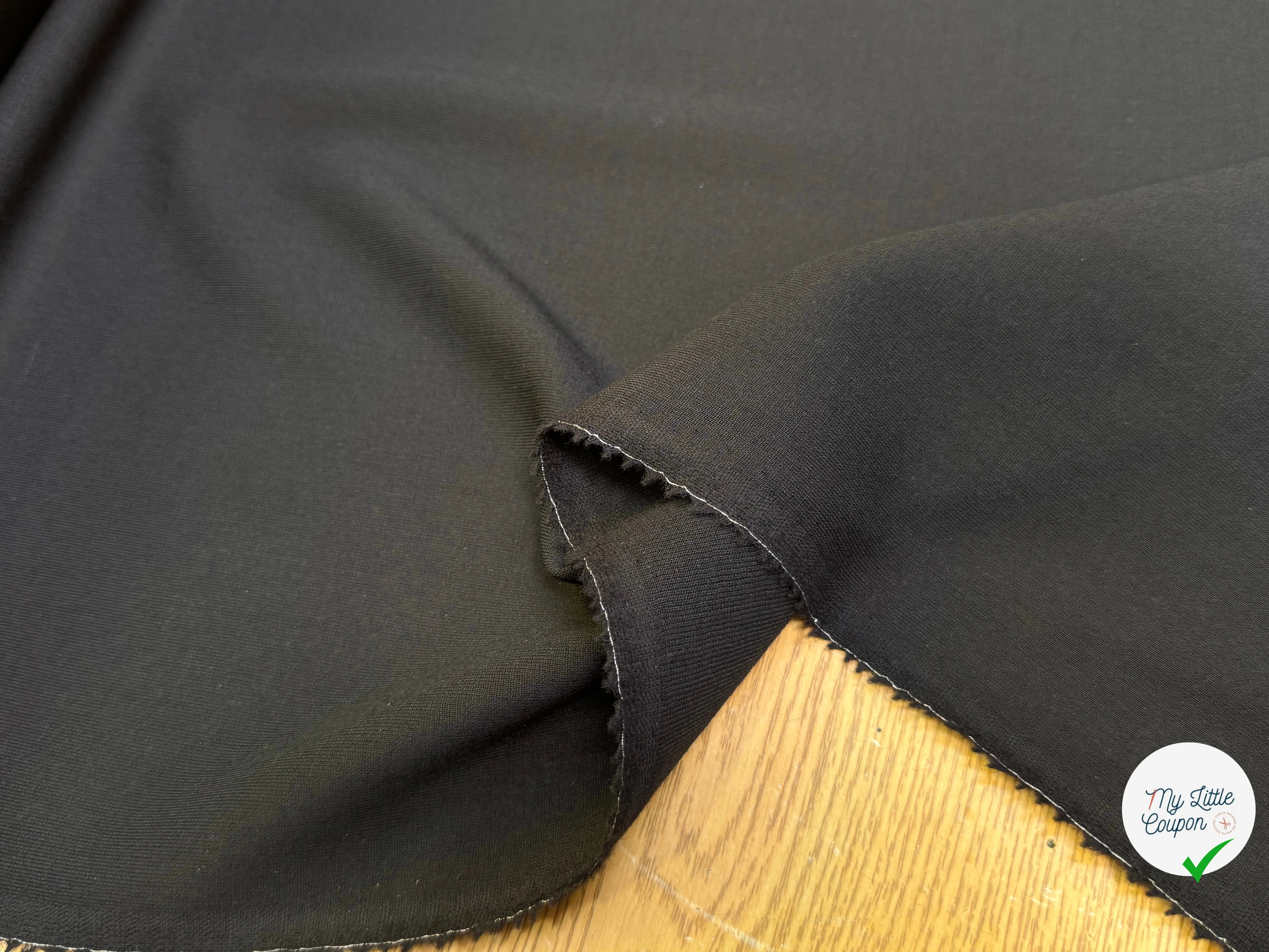 LAINE D'ÉTÉ FLUIDE COUTURE NOIR - My Little Coupon