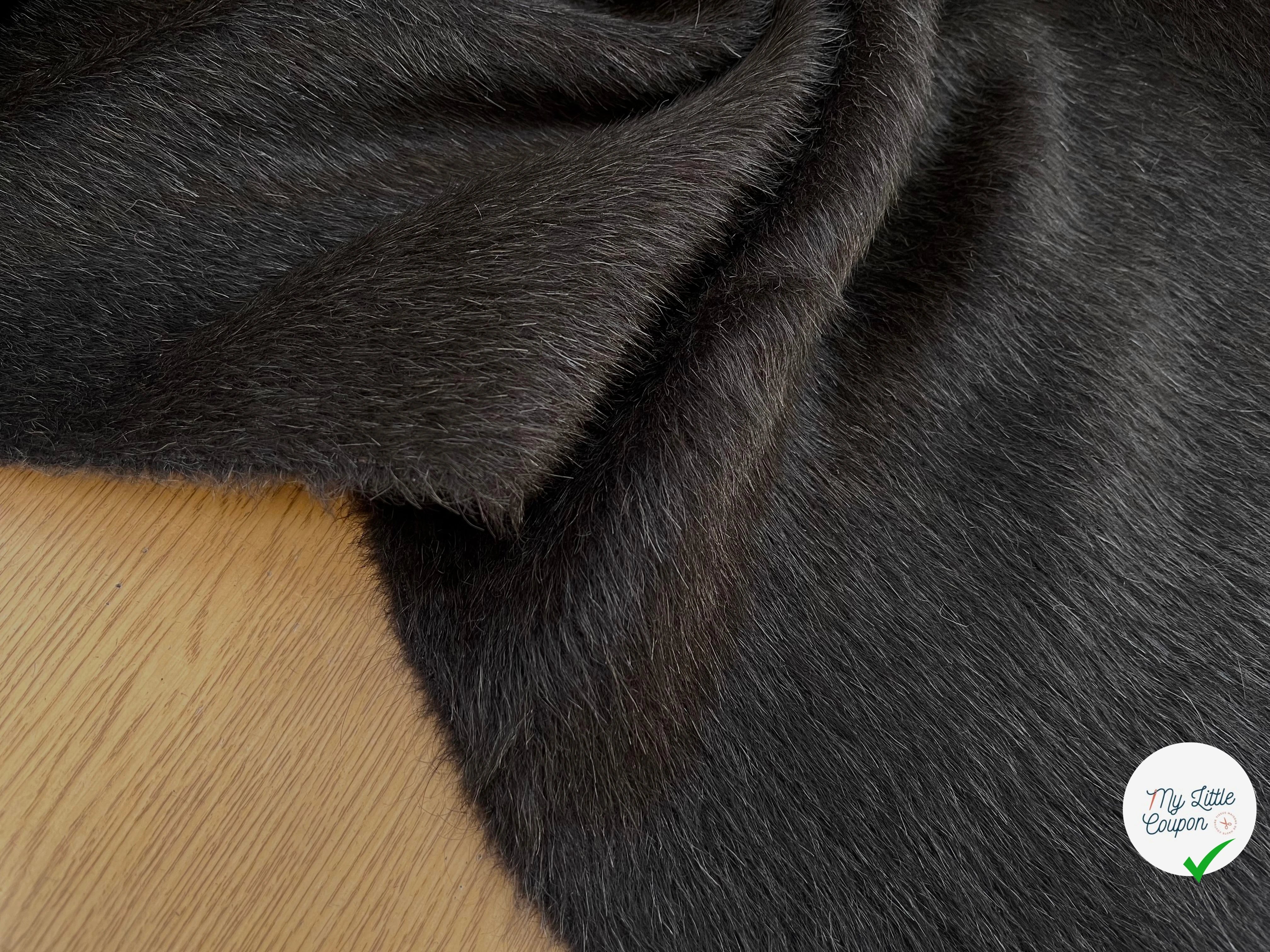 LAINE FOURURE POIL ANIMAL MARRON FONCÉ - My Little Coupon