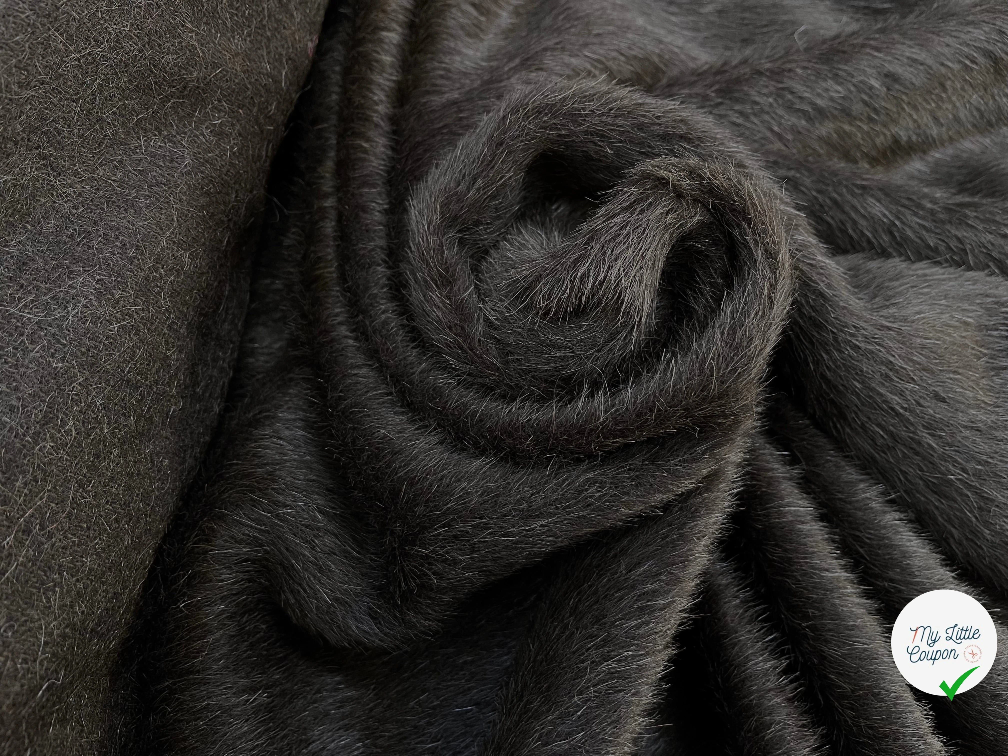 LAINE FOURURE POIL ANIMAL MARRON FONCÉ - My Little Coupon