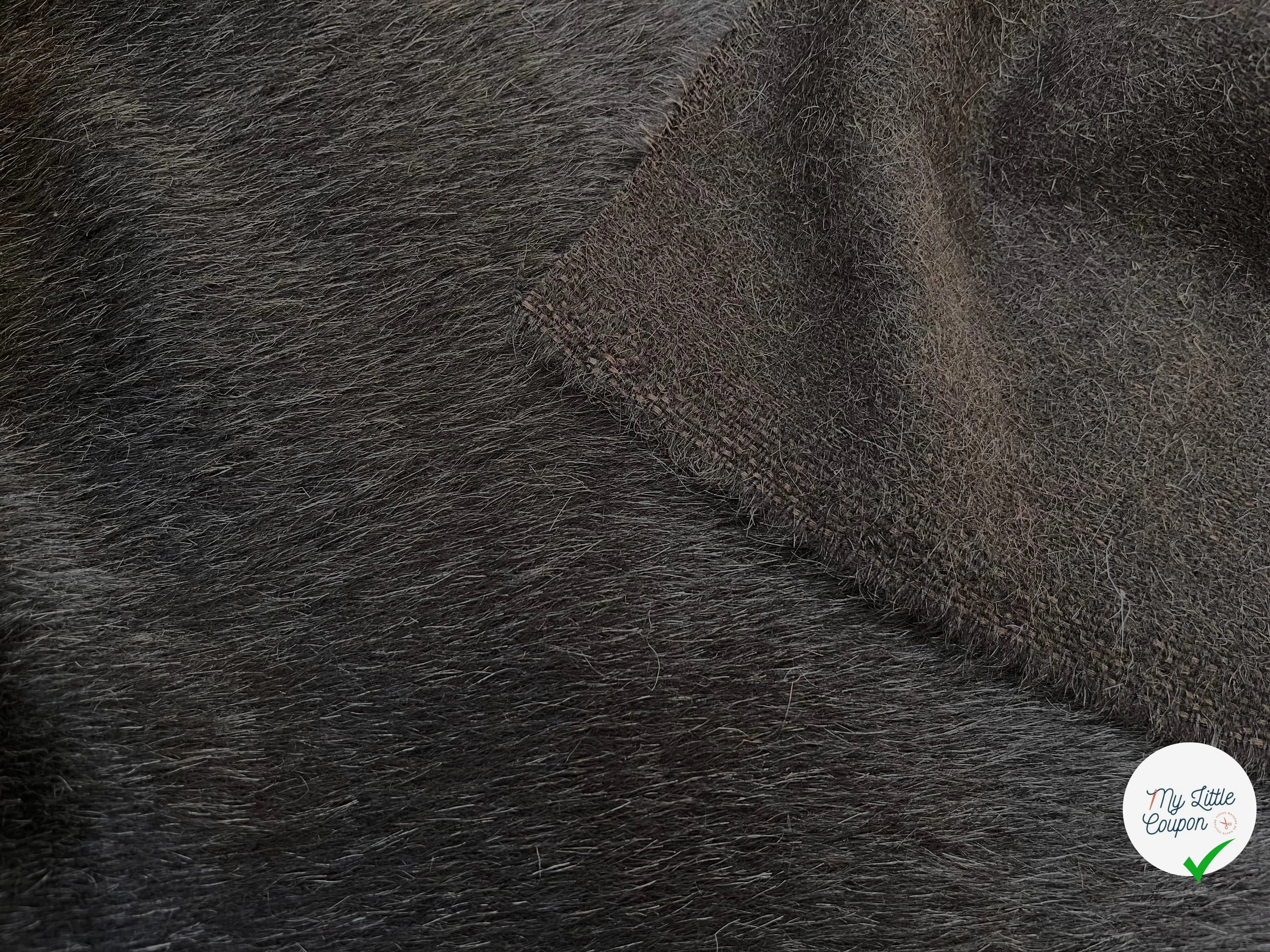 LAINE FOURURE POIL ANIMAL MARRON FONCÉ - My Little Coupon