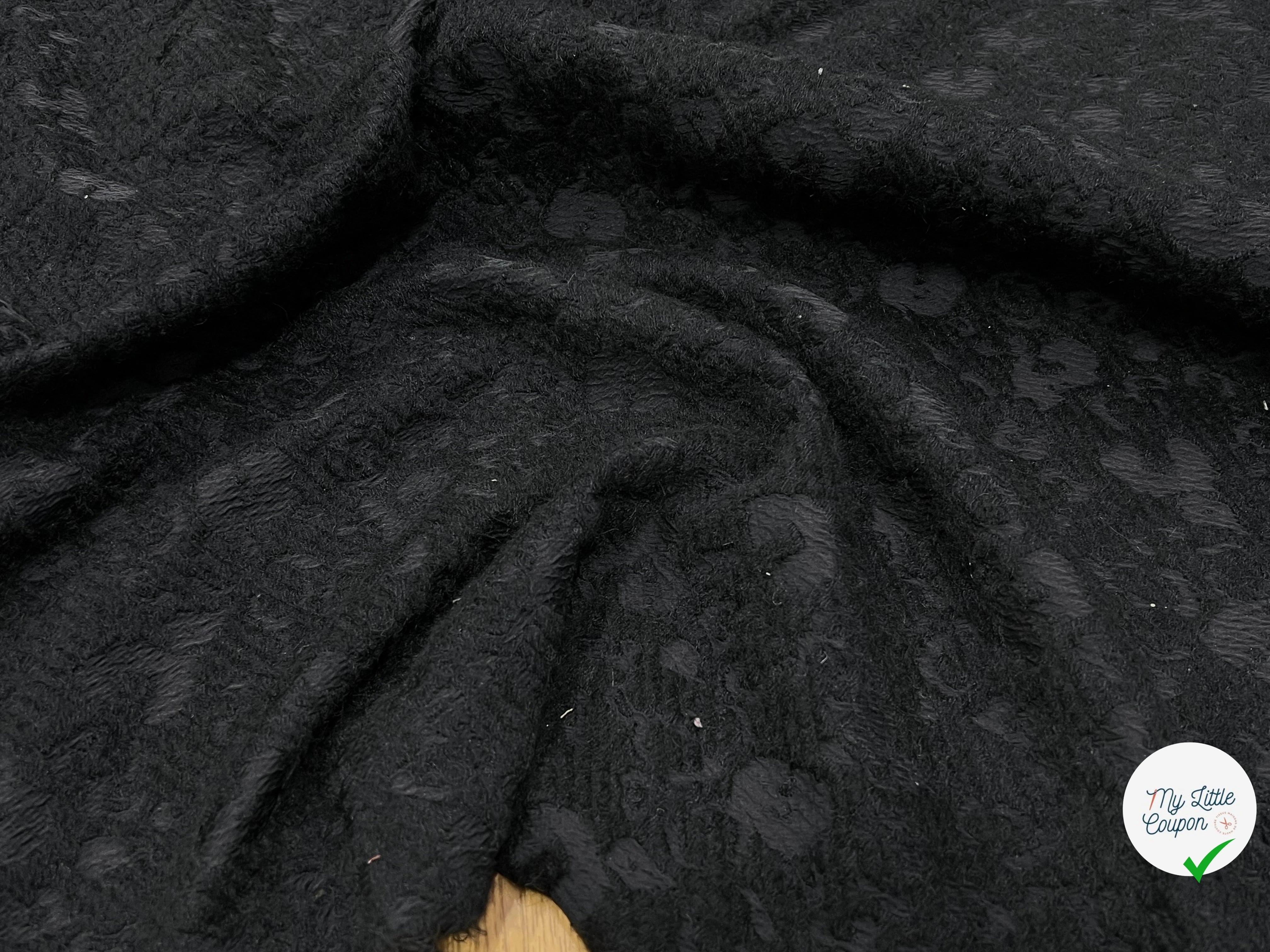 LAINE JACQUARD NOIR 50% LAINE SOUPLE - My Little Coupon
