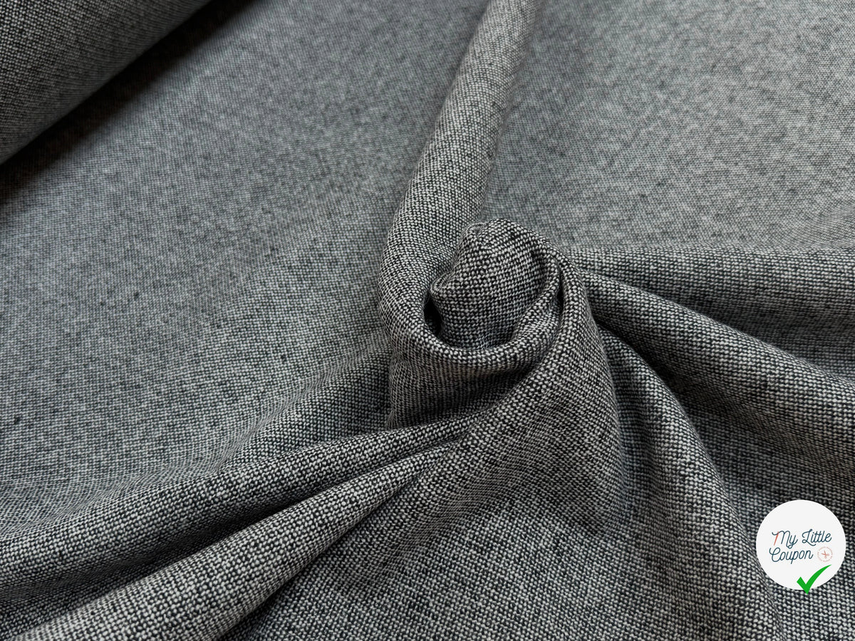 LAINE TRICOTÉE TRÈS BELLE GRIS CHINÉ - My Little Coupon