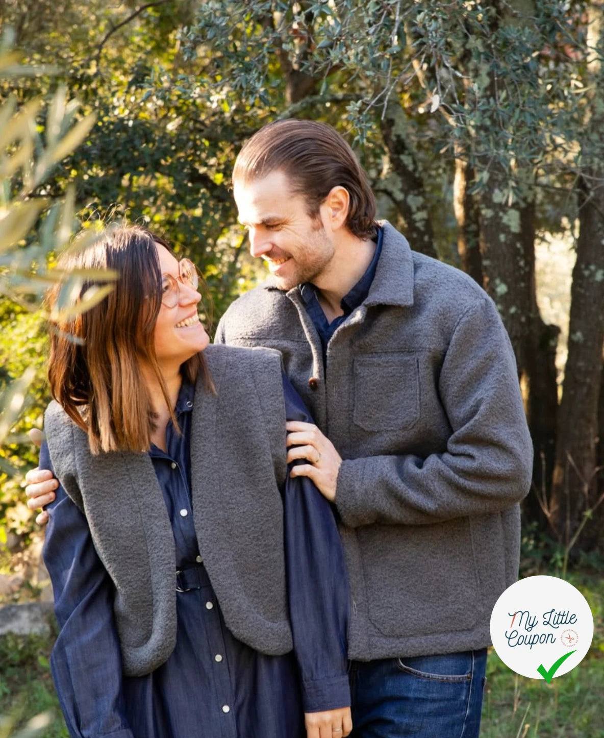 LAINE VIERGE ET BABY LAMA EFFET BOUCLÉ ASTRAKAN GRIS CHINE - My Little Coupon
