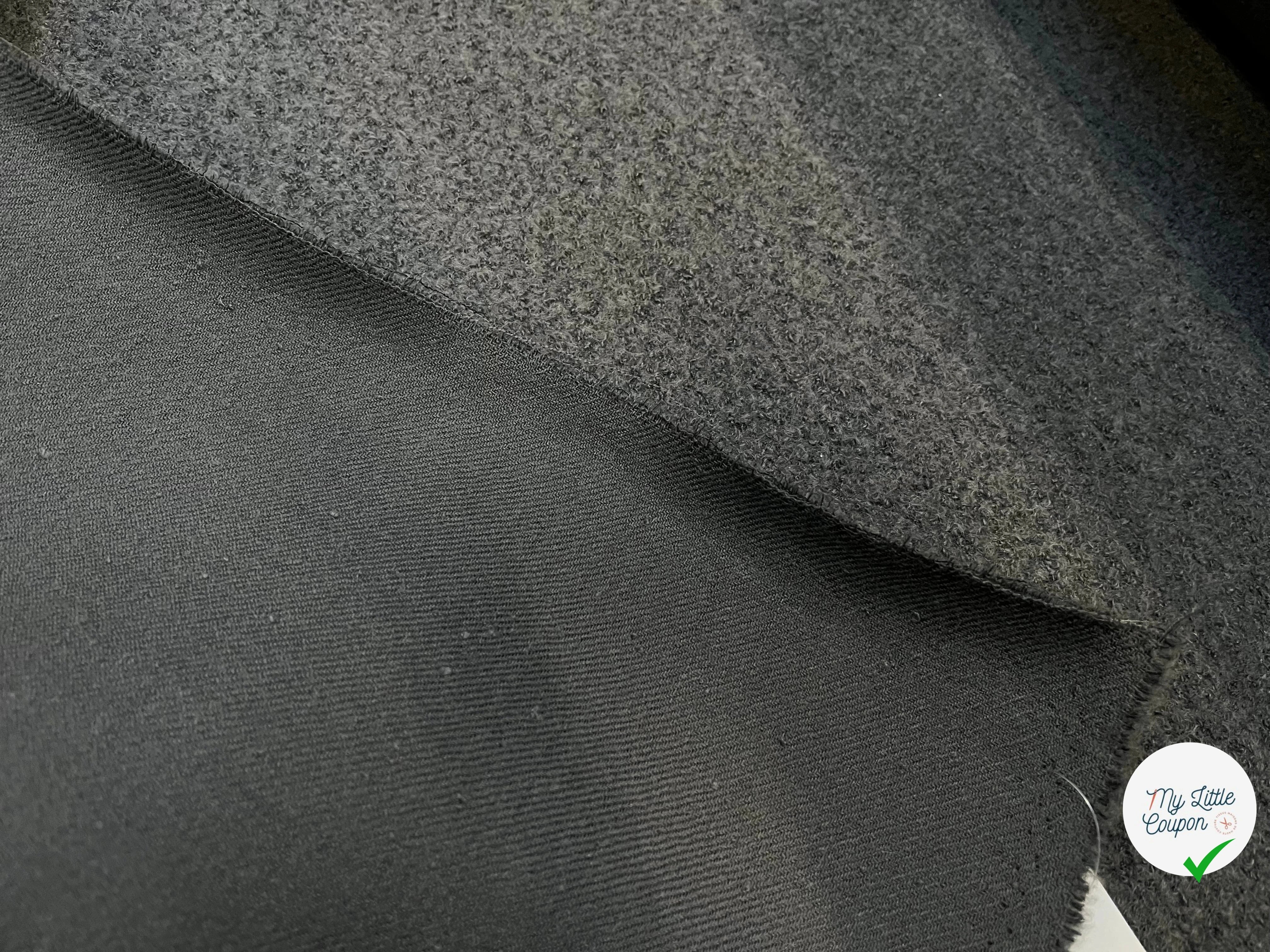 LAINE VIERGE ET BABY LAMA EFFET BOUCLE GRIS CHINE - My Little Coupon