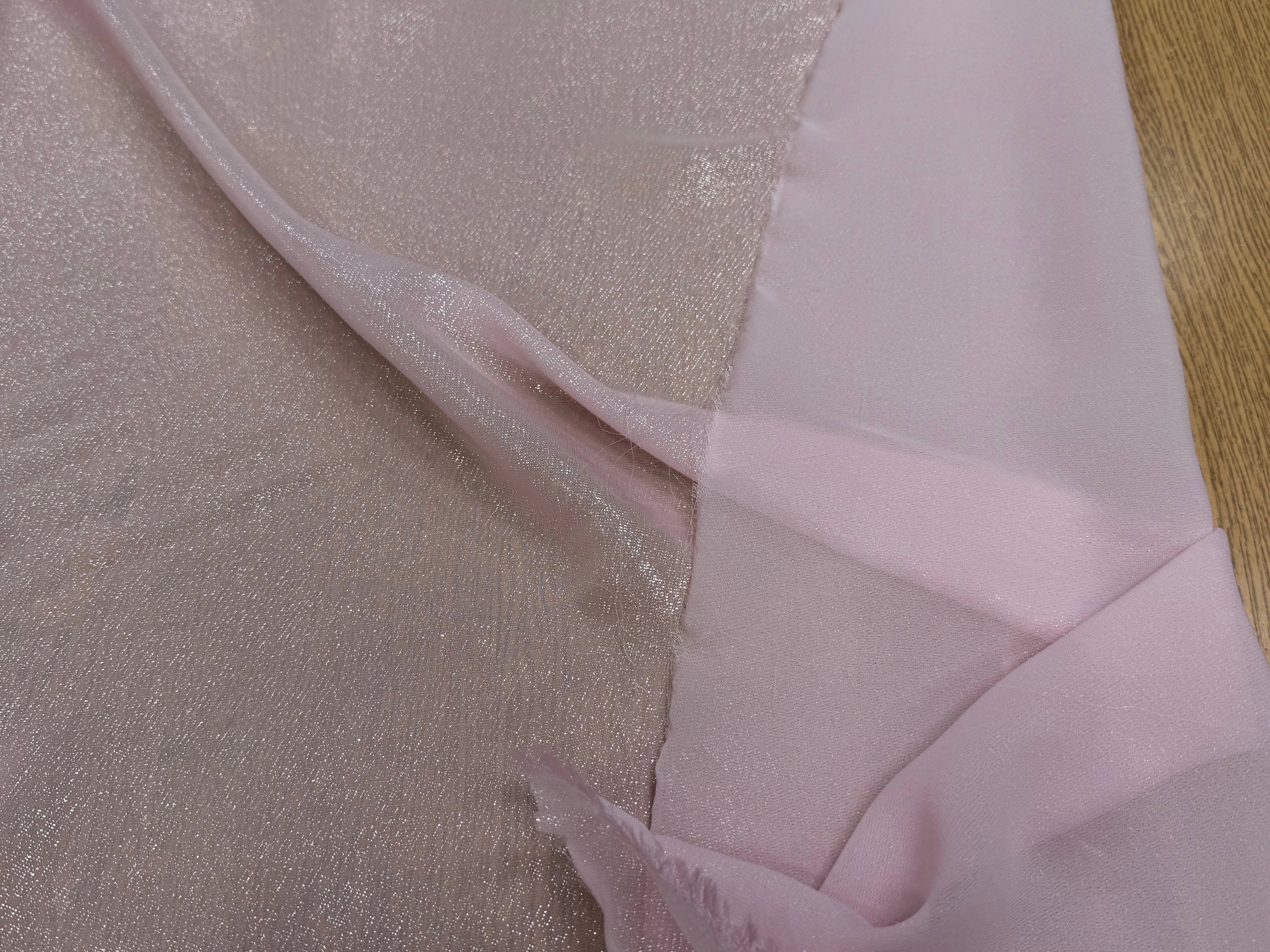 LAMÉ VISCOSE ROSE BARBE À PAPA - My Little Coupon