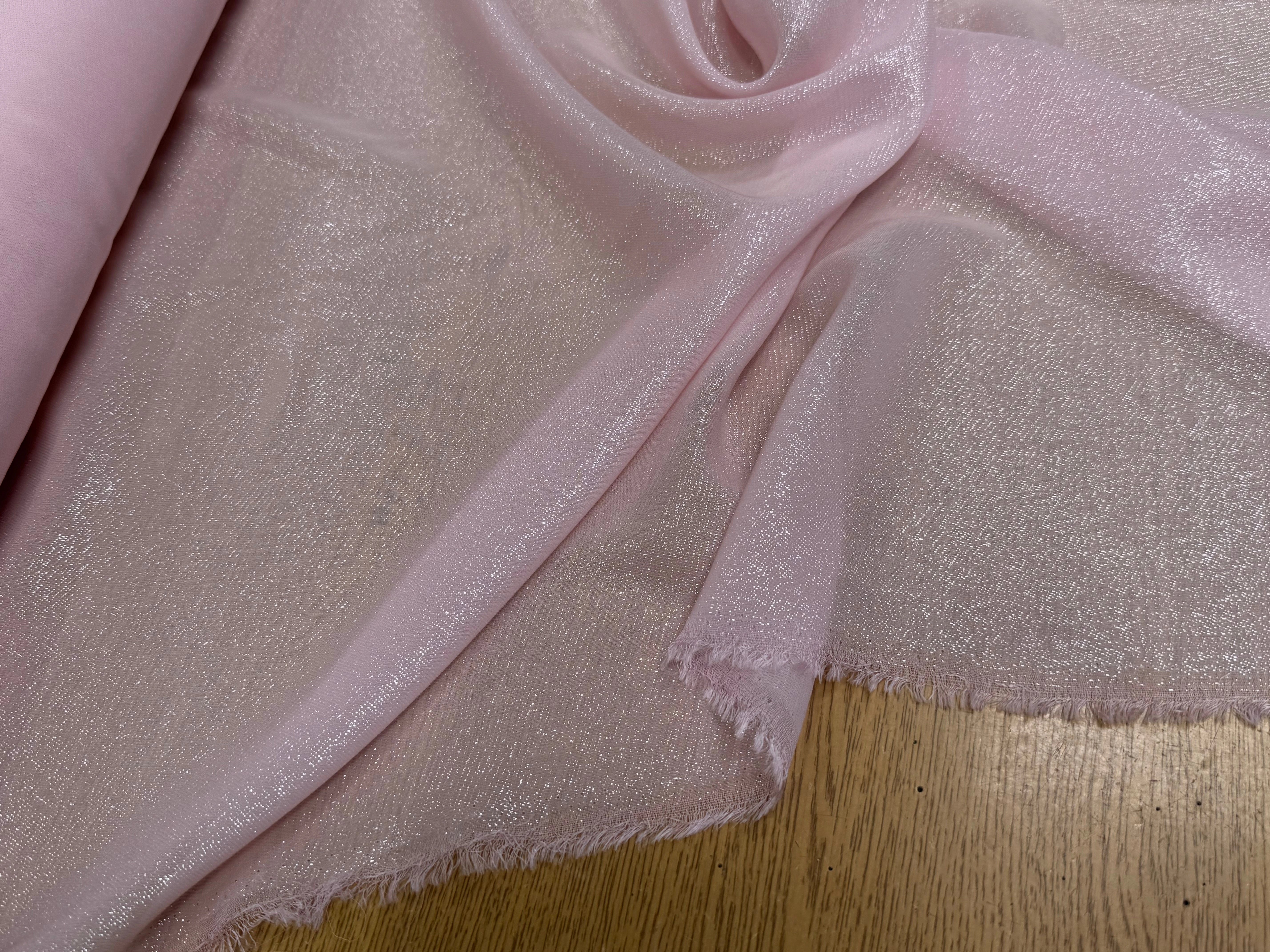 LAMÉ VISCOSE ROSE BARBE À PAPA - My Little Coupon