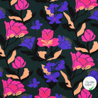 LENZING™ ECOVERO™ AMIRA FLORAL NERID – DARK GREEN - My Little Coupon