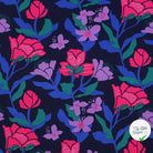 LENZING™ ECOVERO™ AMIRA FLORAL NERID – NAVY - My Little Coupon
