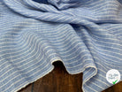 LIN BLEU À RAYURES BLANCHES - My Little Coupon