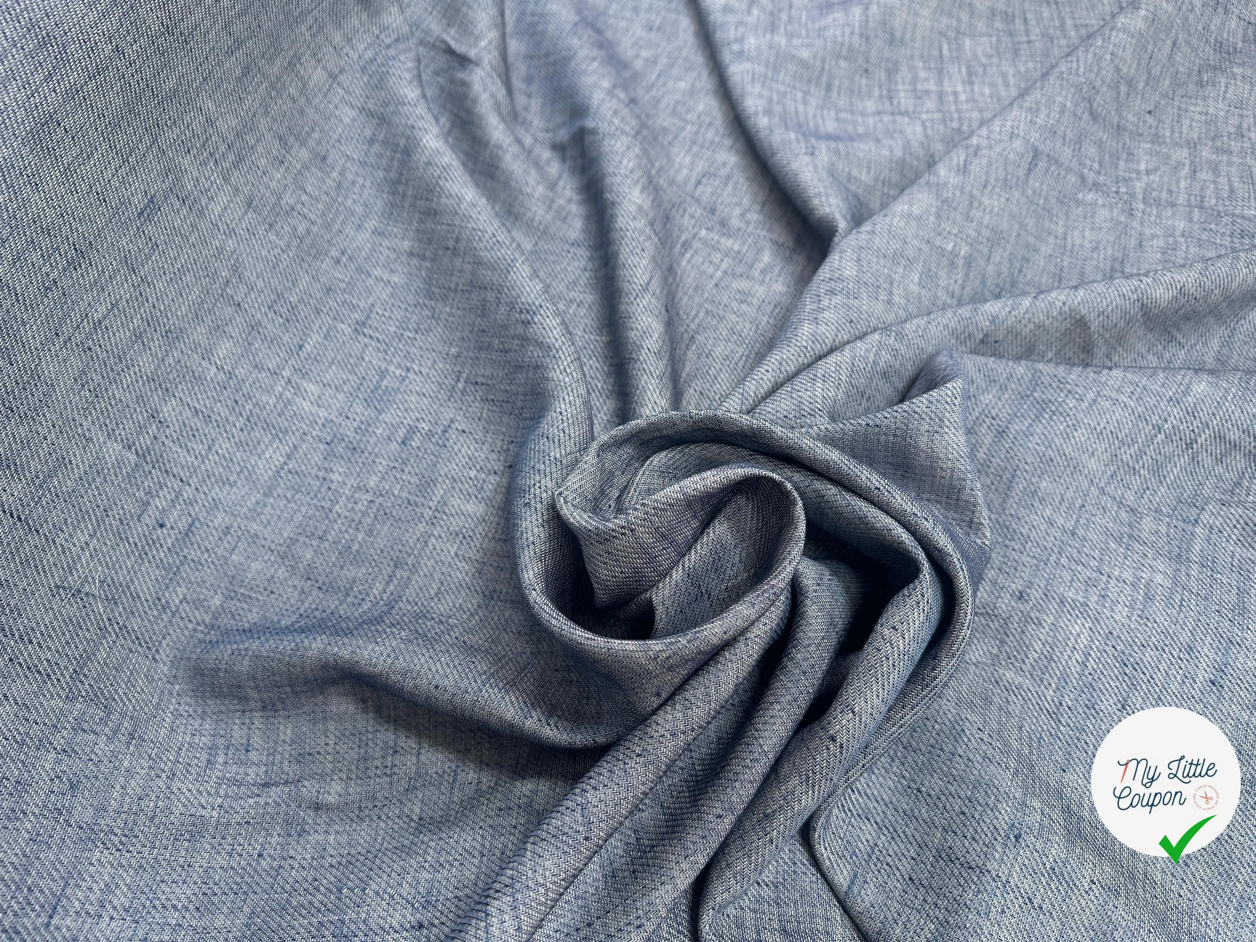 LIN COTON DE BLEU CHINÉ - My Little Coupon