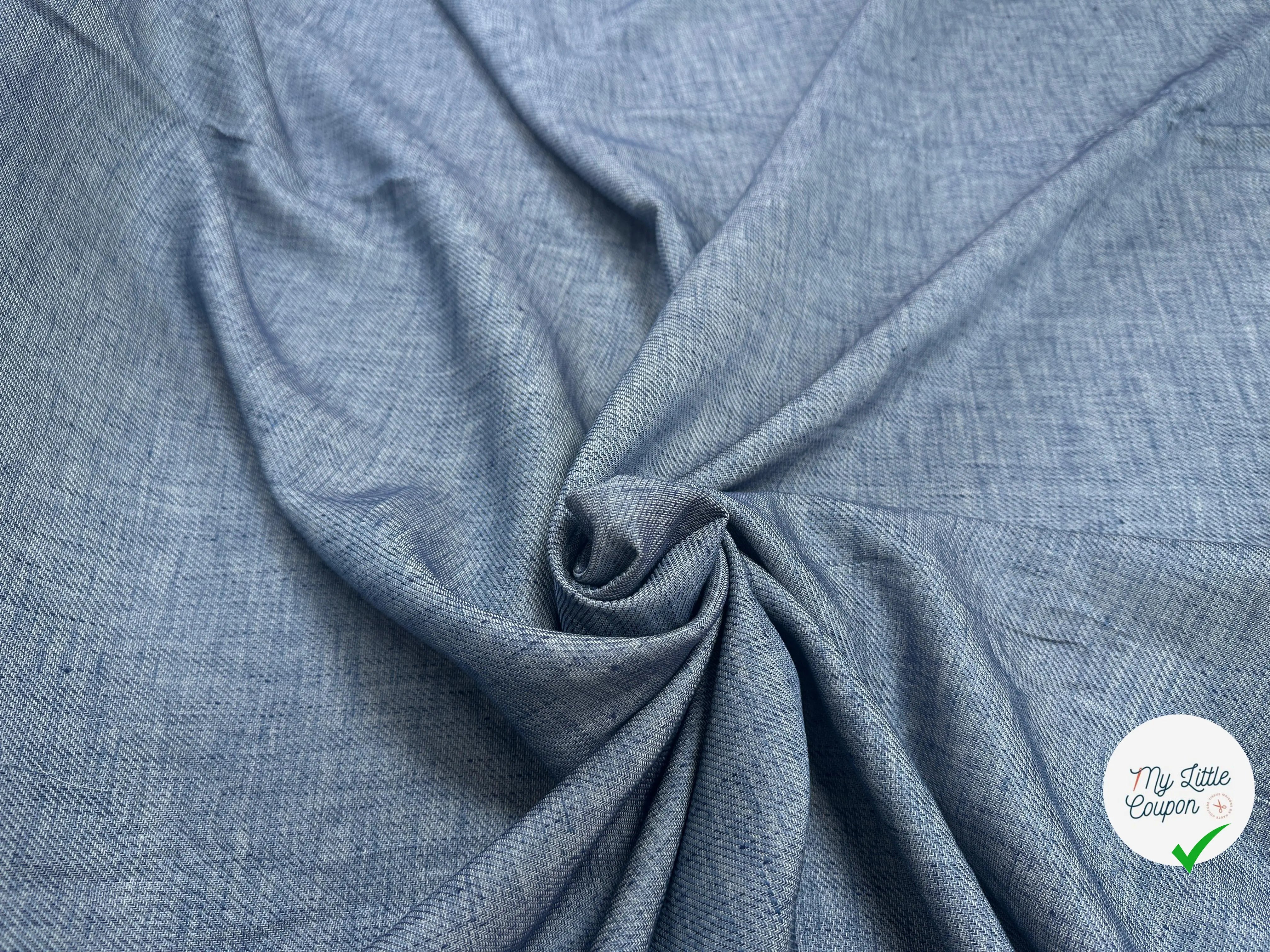 LIN COTON DE BLEU CHINÉ - My Little Coupon