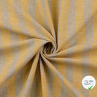 Lin et coton rayures jaune