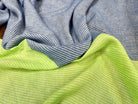 LIN RAYURES BLEU VERT - My Little Coupon