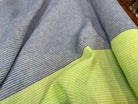 LIN RAYURES BLEU VERT - My Little Coupon