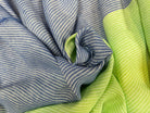 LIN RAYURES BLEU VERT - My Little Coupon