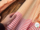 LIN RAYURES ORANGE & ROUGE KLASIKINE - My Little Coupon