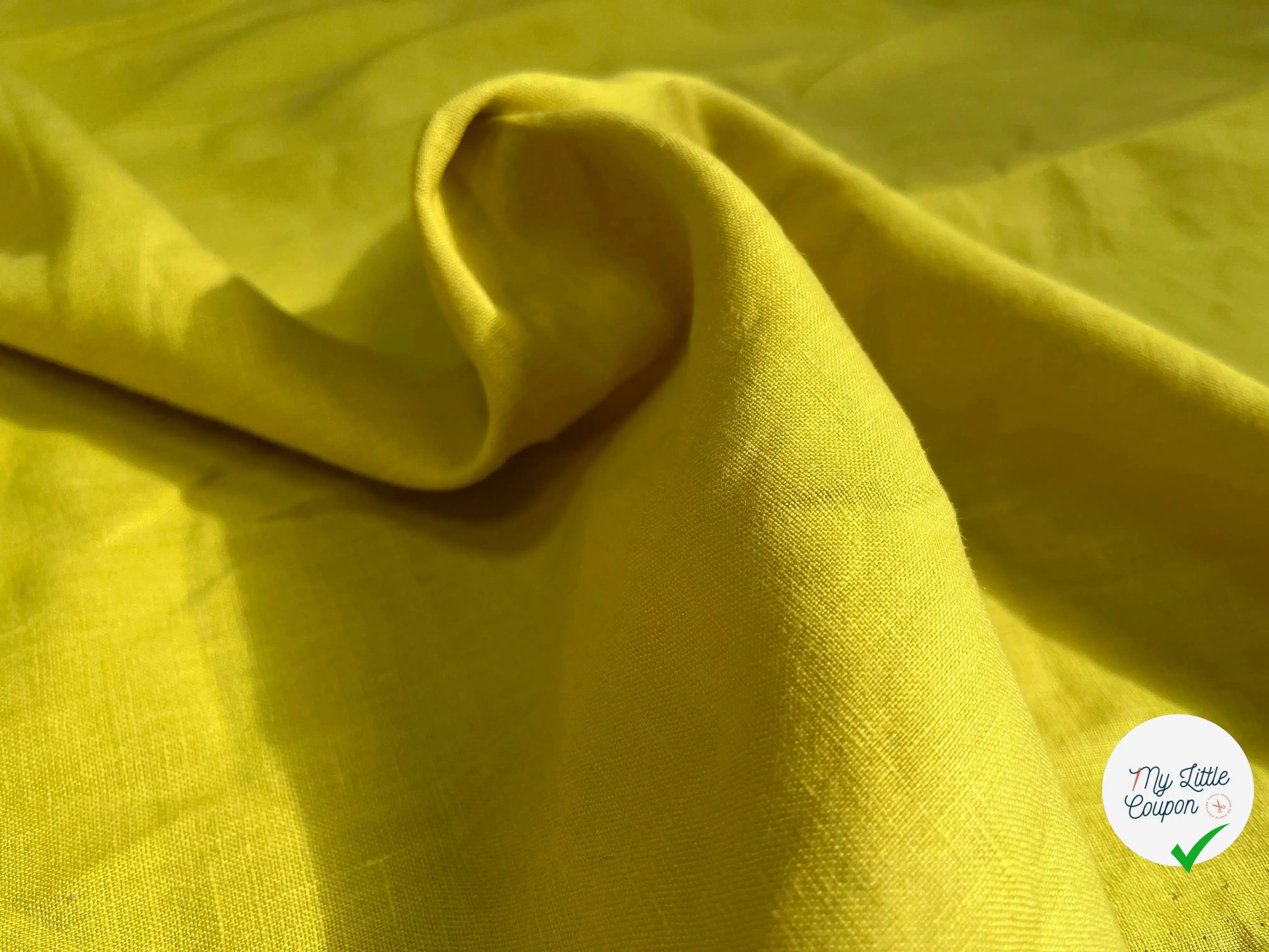 (Chute) LIN UNI 100% LIN U202 JAUNE GAZANIA - My Little Coupon