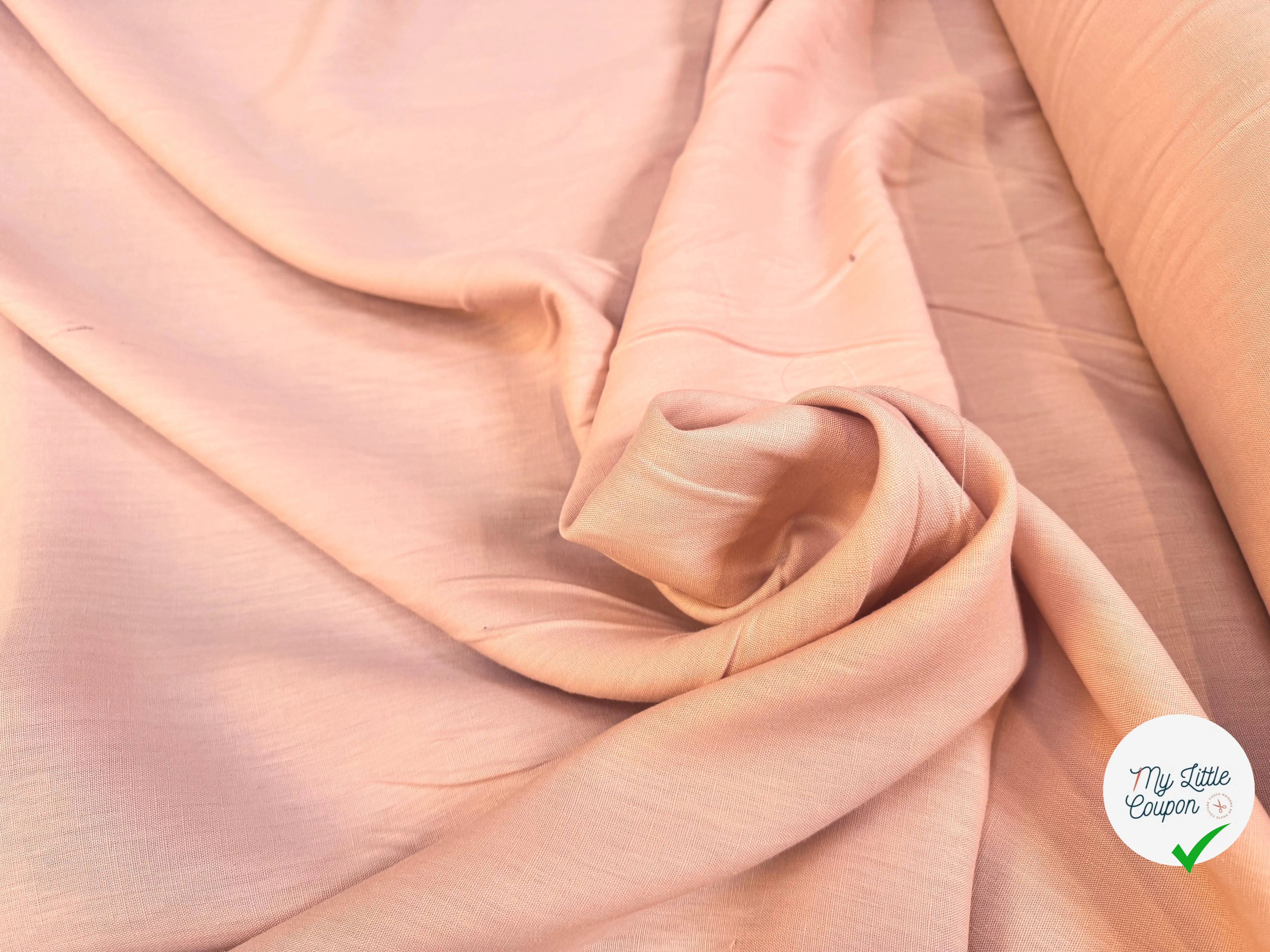 LIN VIEUX ROSE BABY PINK SAUMON - My Little Coupon