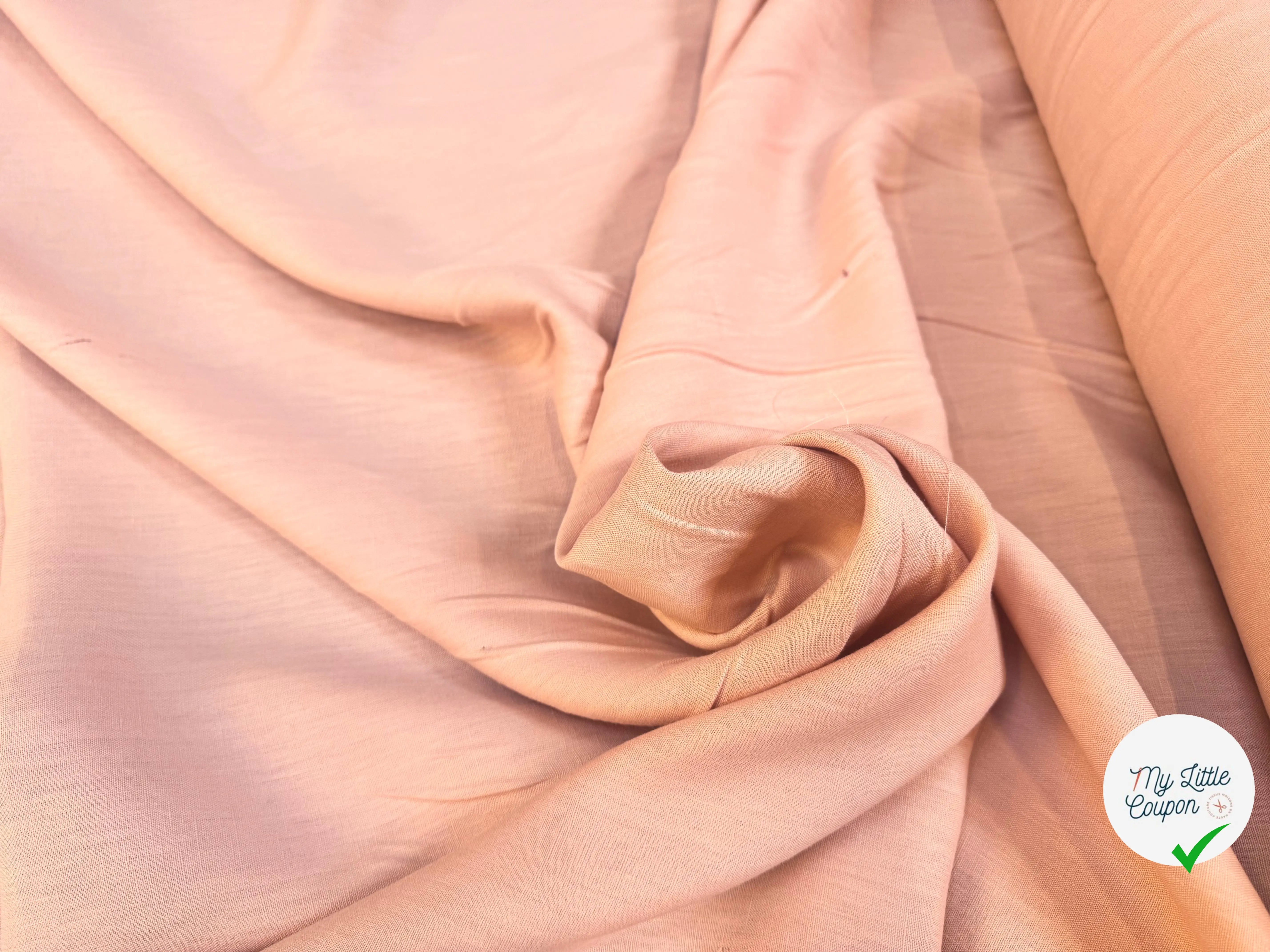LIN VIEUX ROSE BABY PINK SAUMON - My Little Coupon
