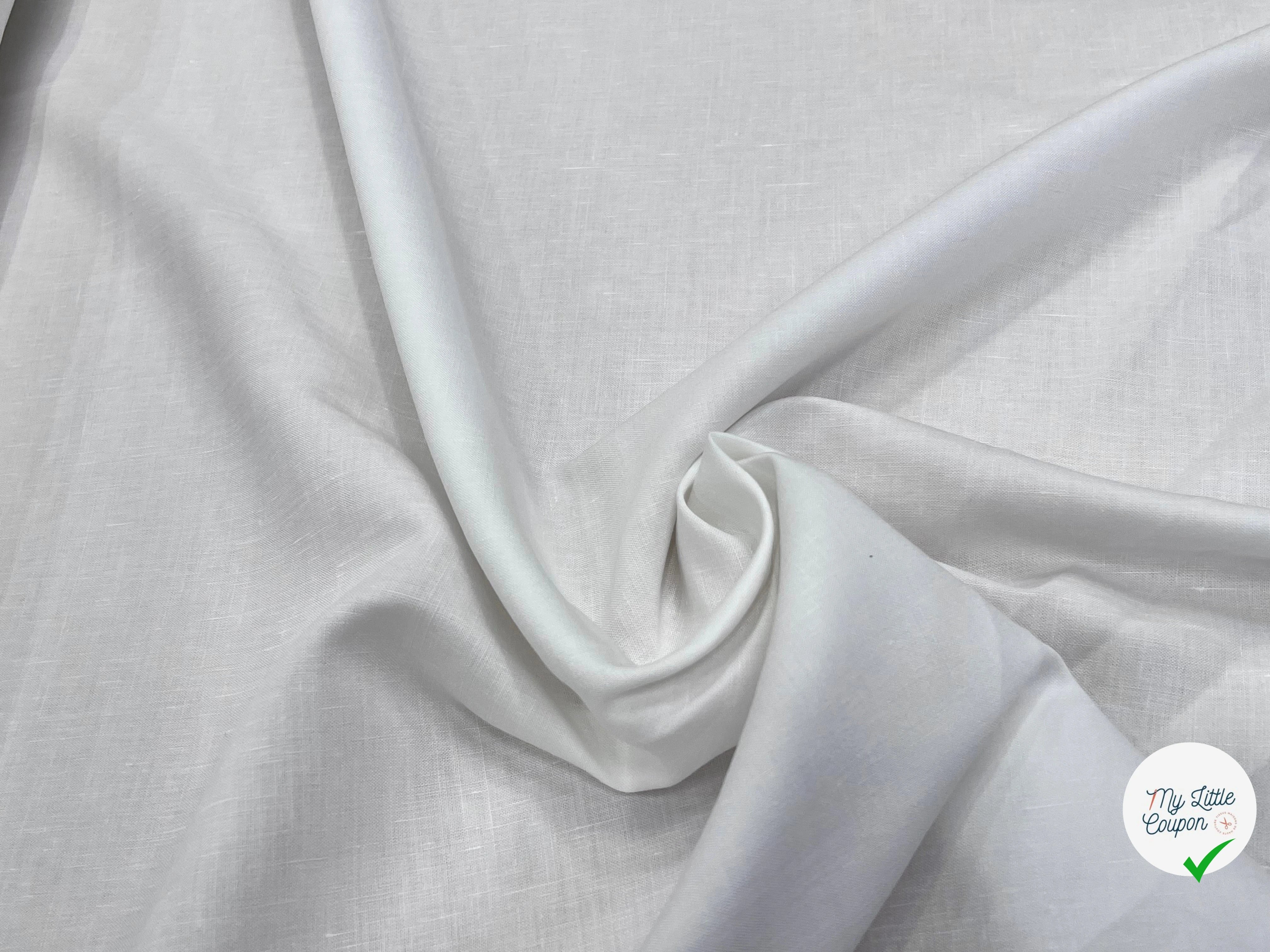 LIN VISCOSE BLANC PURE 70% LIN - My Little Coupon